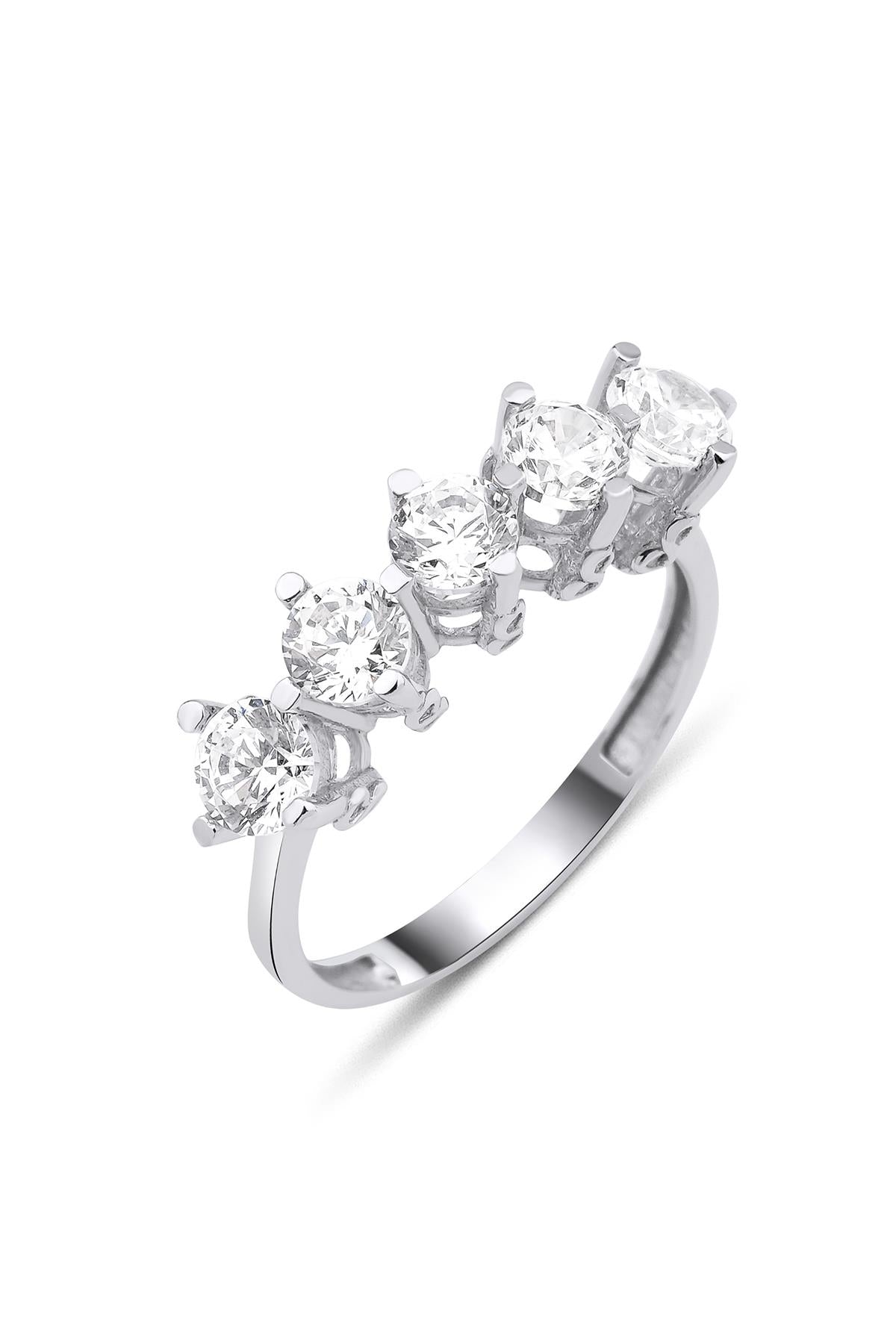 14K Gold Five Stone Ring