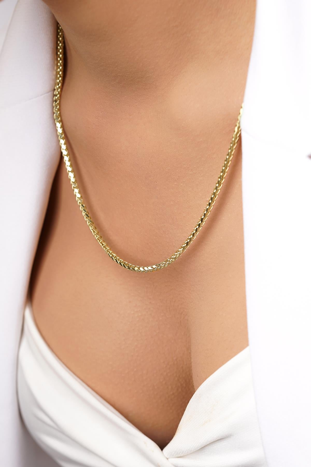14K Gold Franco Chain 0.114 inch