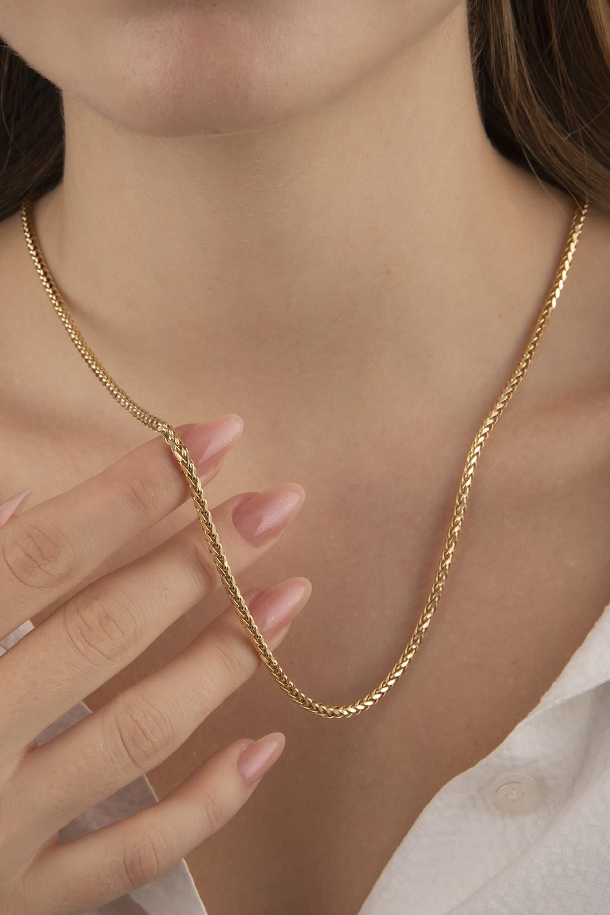 14K Gold Franco Chain 0.114 inch