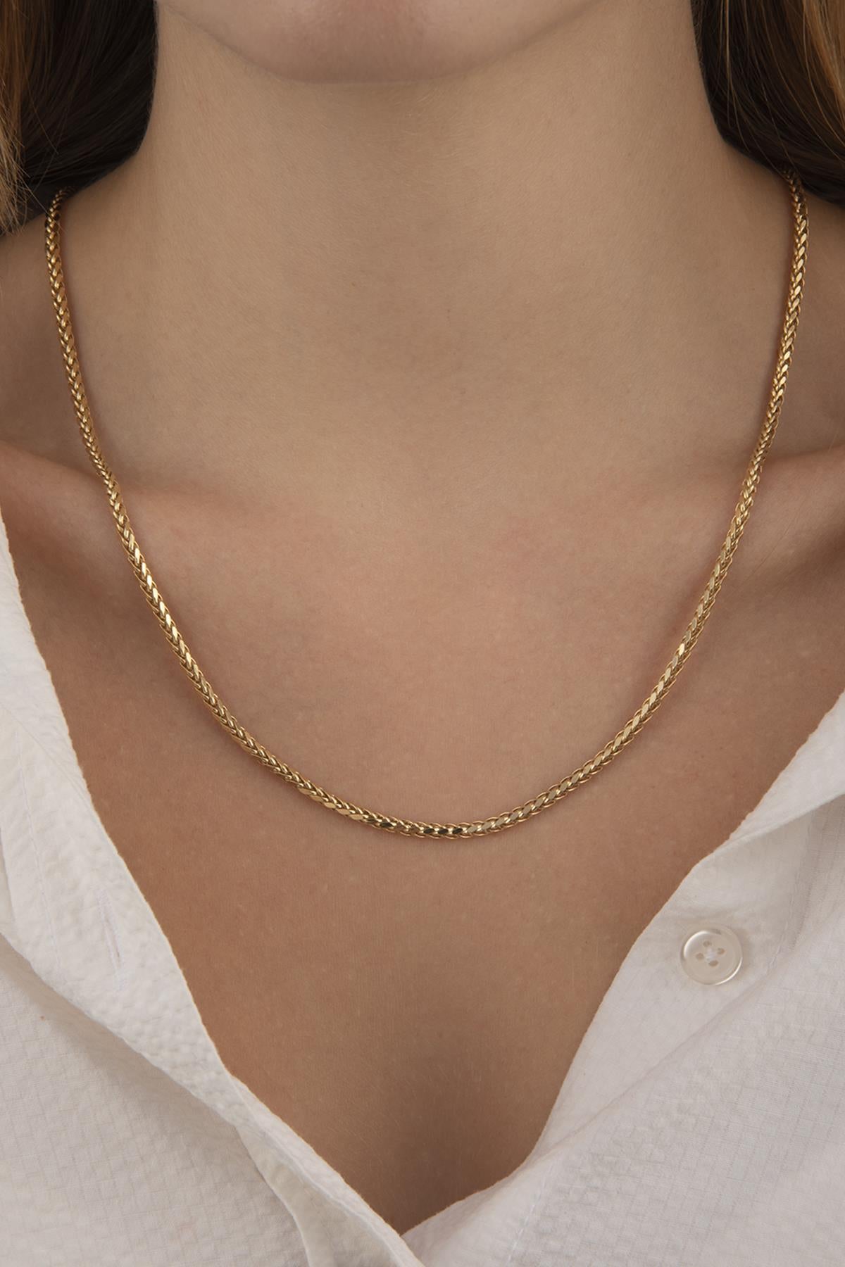 14K Gold Franco Chain 0.114 inch