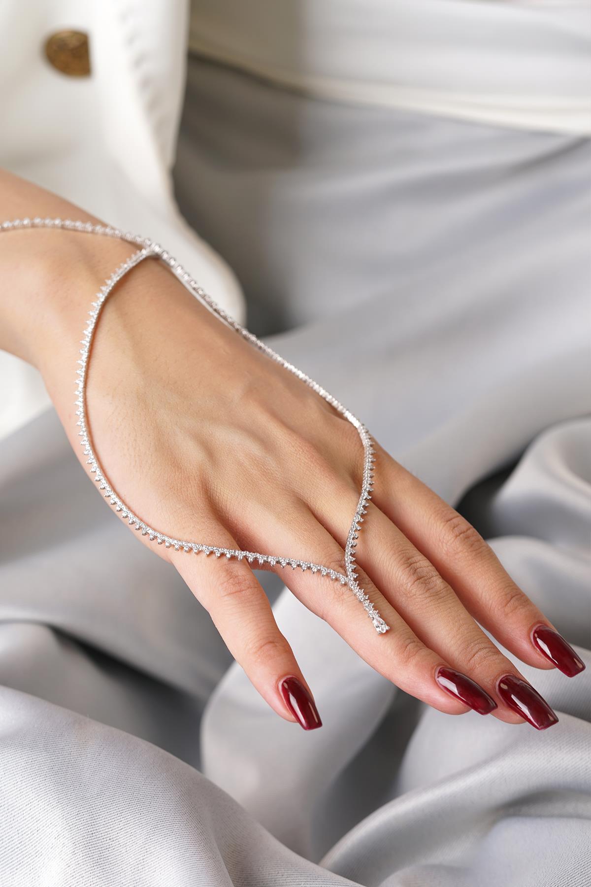 14K Gold Full Eternity Pyramid Tennis Necklace