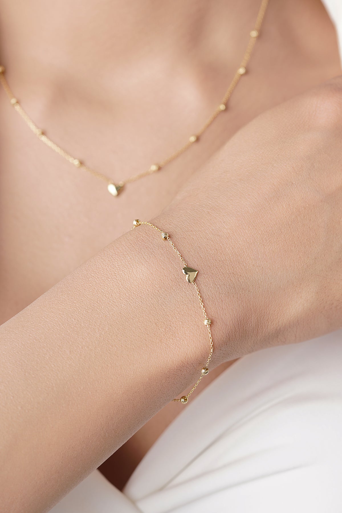 14K Gold Heart Dorica Necklace