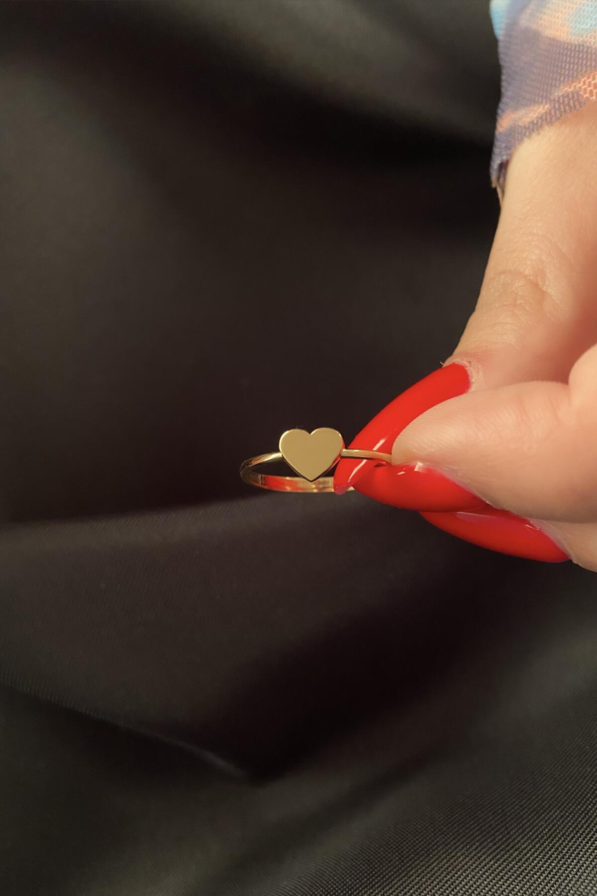 14K Gold Heart Ring