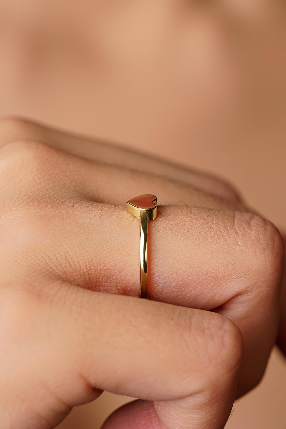14K Gold Heart Ring
