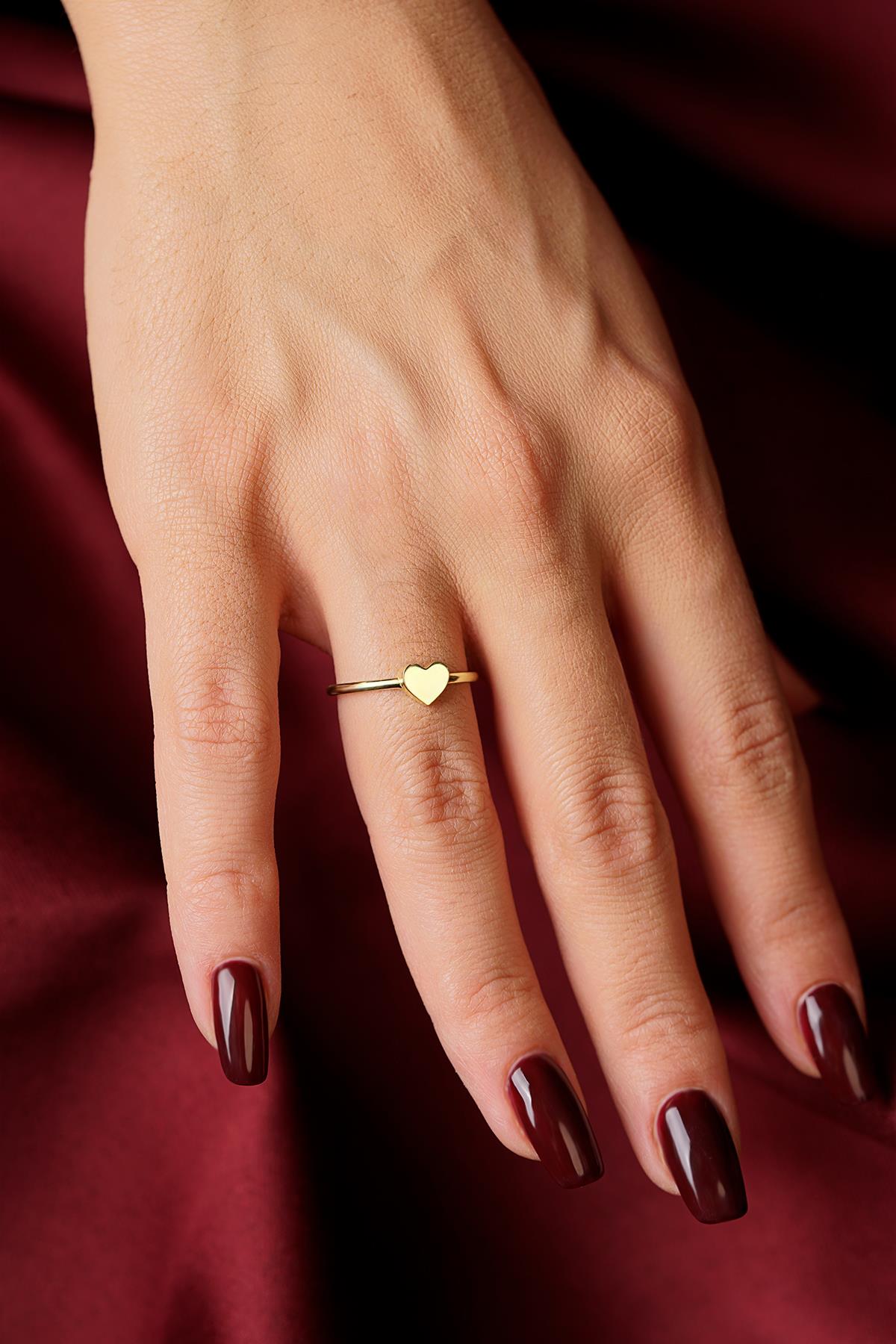 14K Gold Heart Ring
