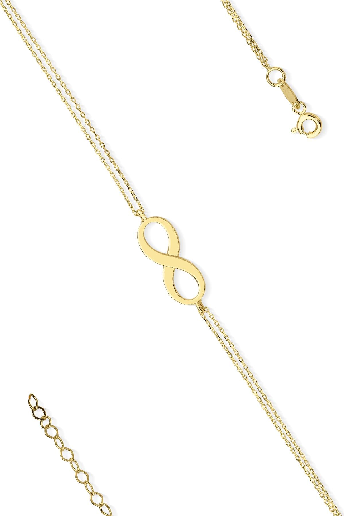 14K Gold İnfinity Bracelet