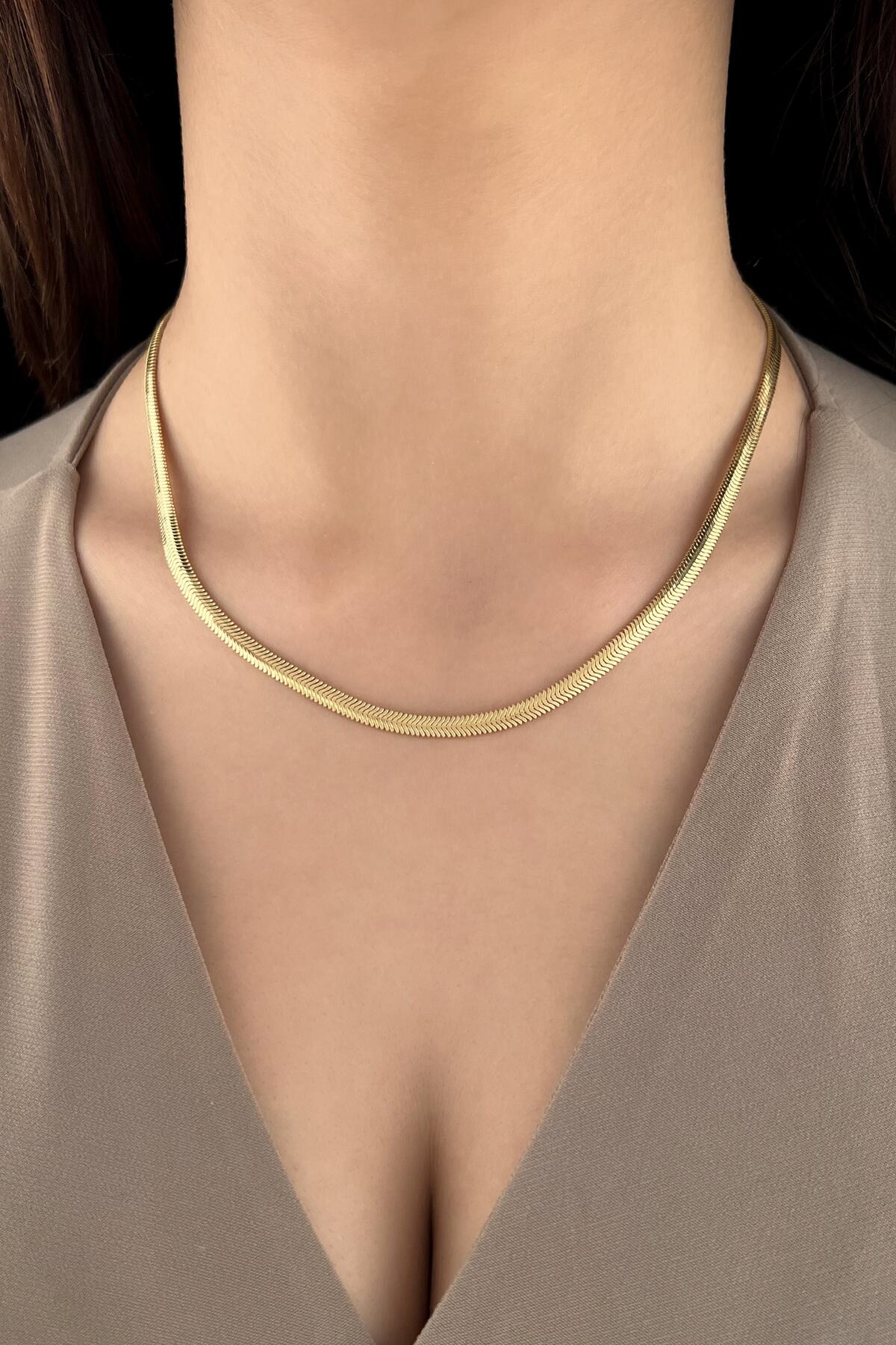 14K Gold İtalian Snake Chain 0.169 inch