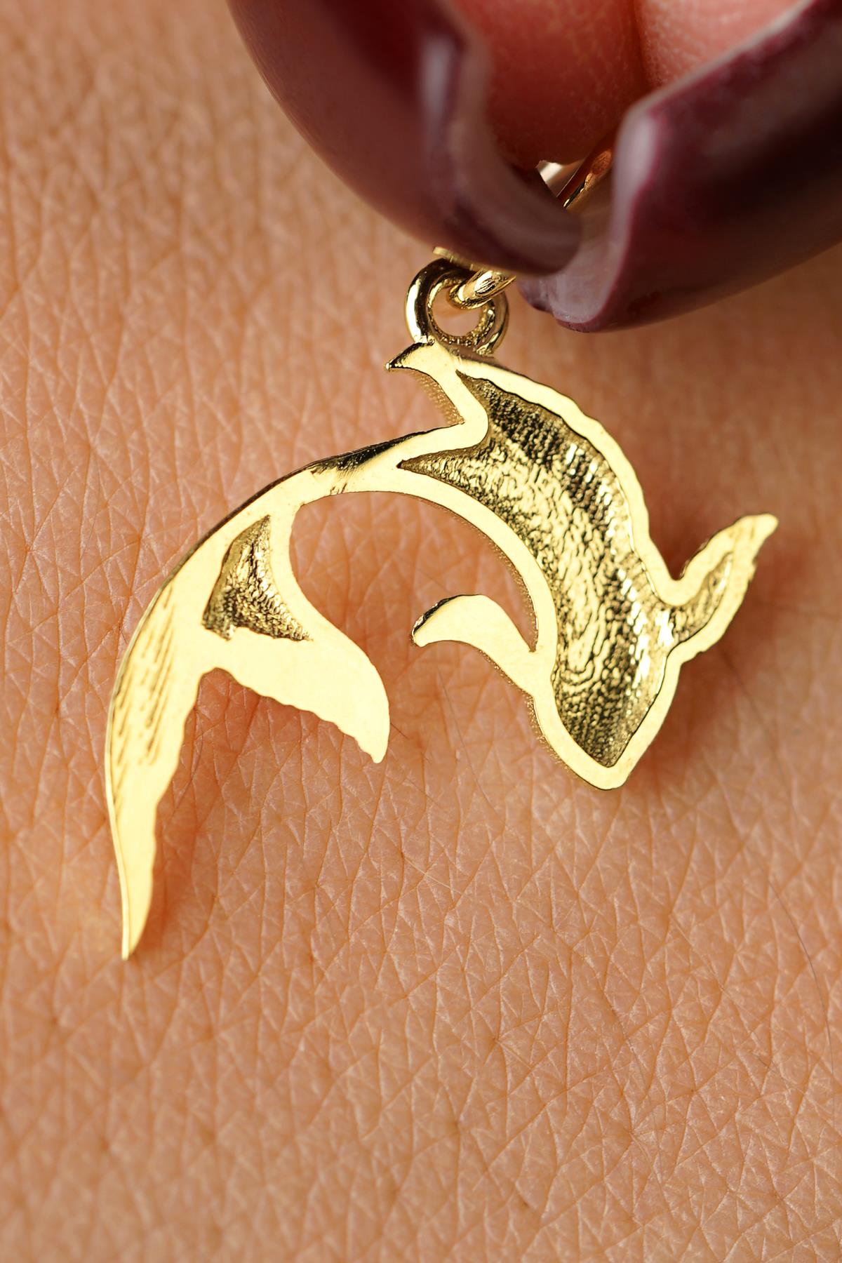 14K Gold Koi Fish Pendant