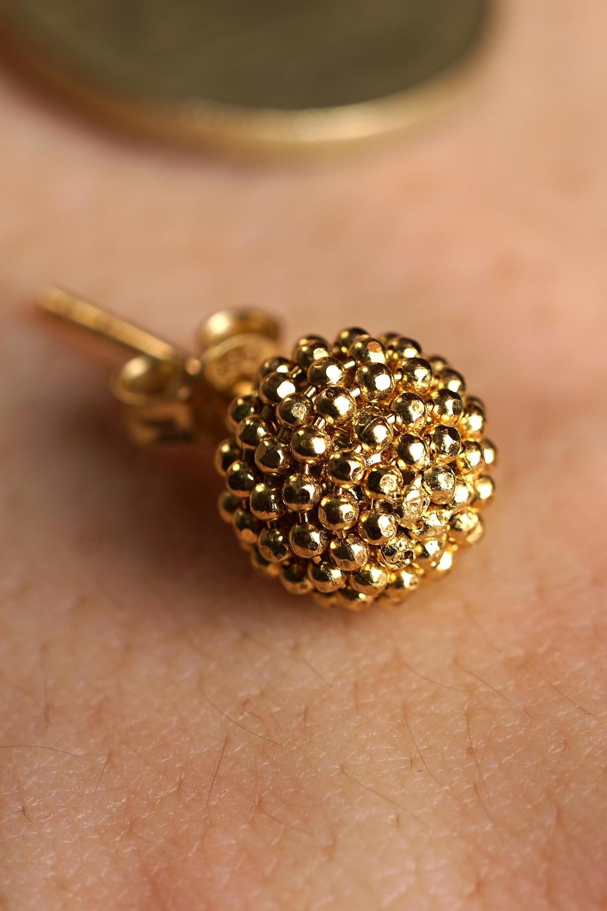14K Gold Large Mars Men’s Earring