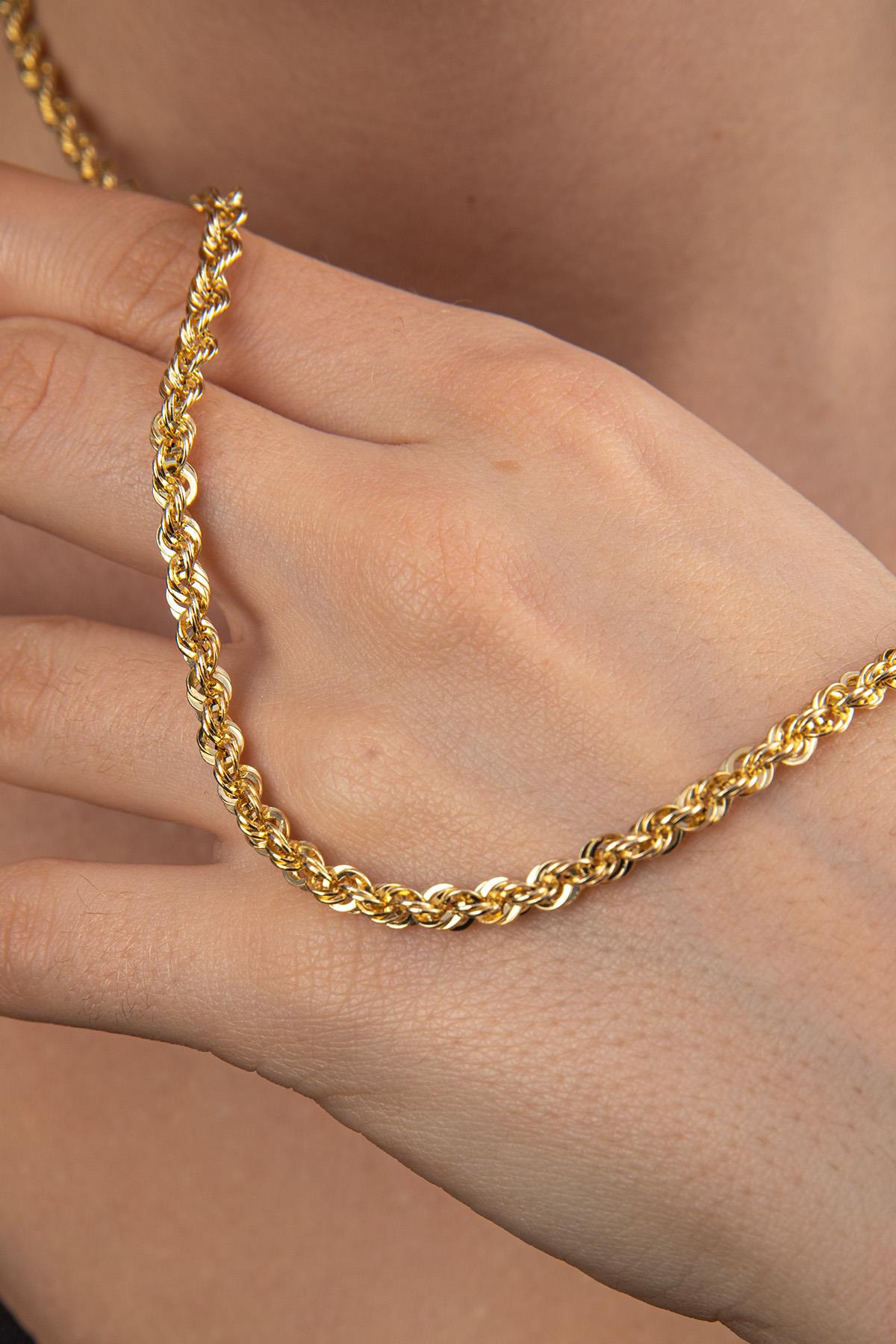 14K Gold Light Rope Chain 0.153 inch