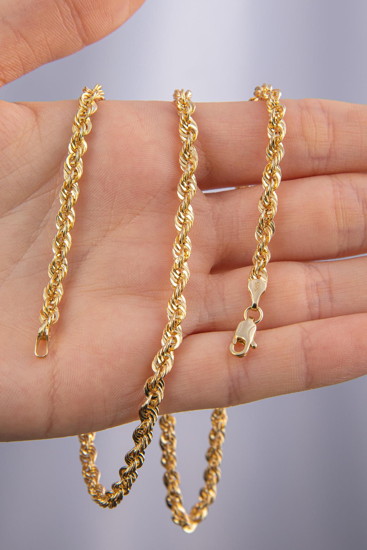 14K Gold Light Rope Chain 0.153 inch