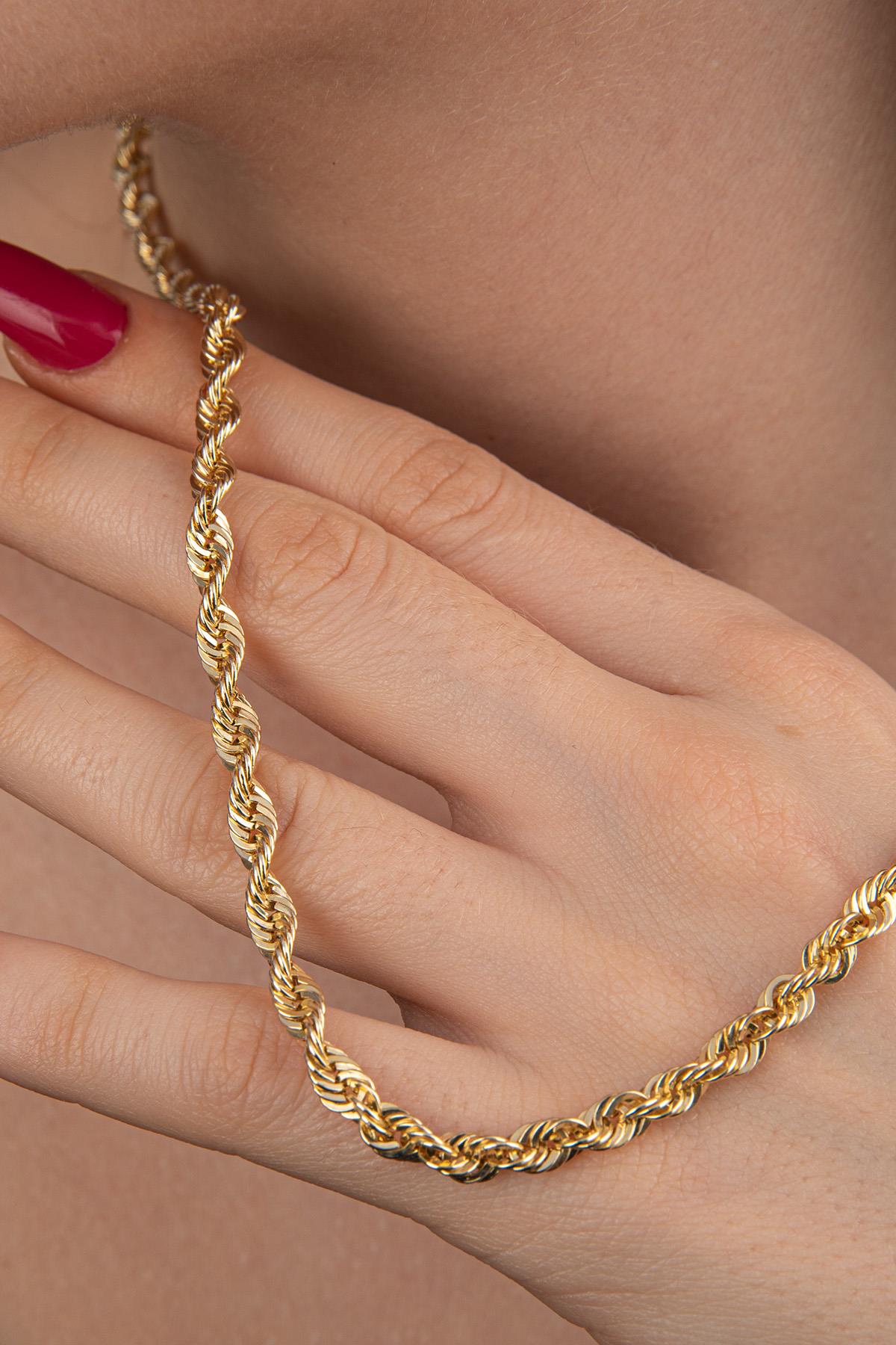14K Gold Light Rope Chain 0.173 inch