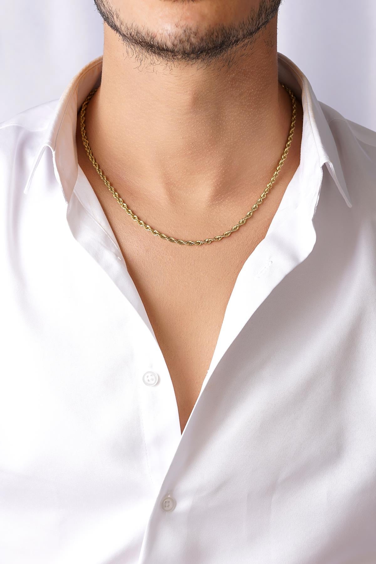 14K Gold Light Rope Chain