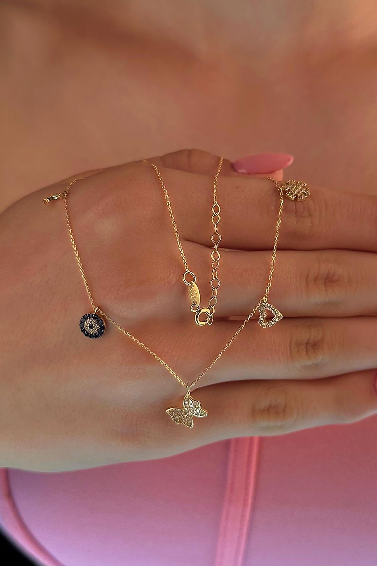 14K Gold Lucky Charm Necklace 3