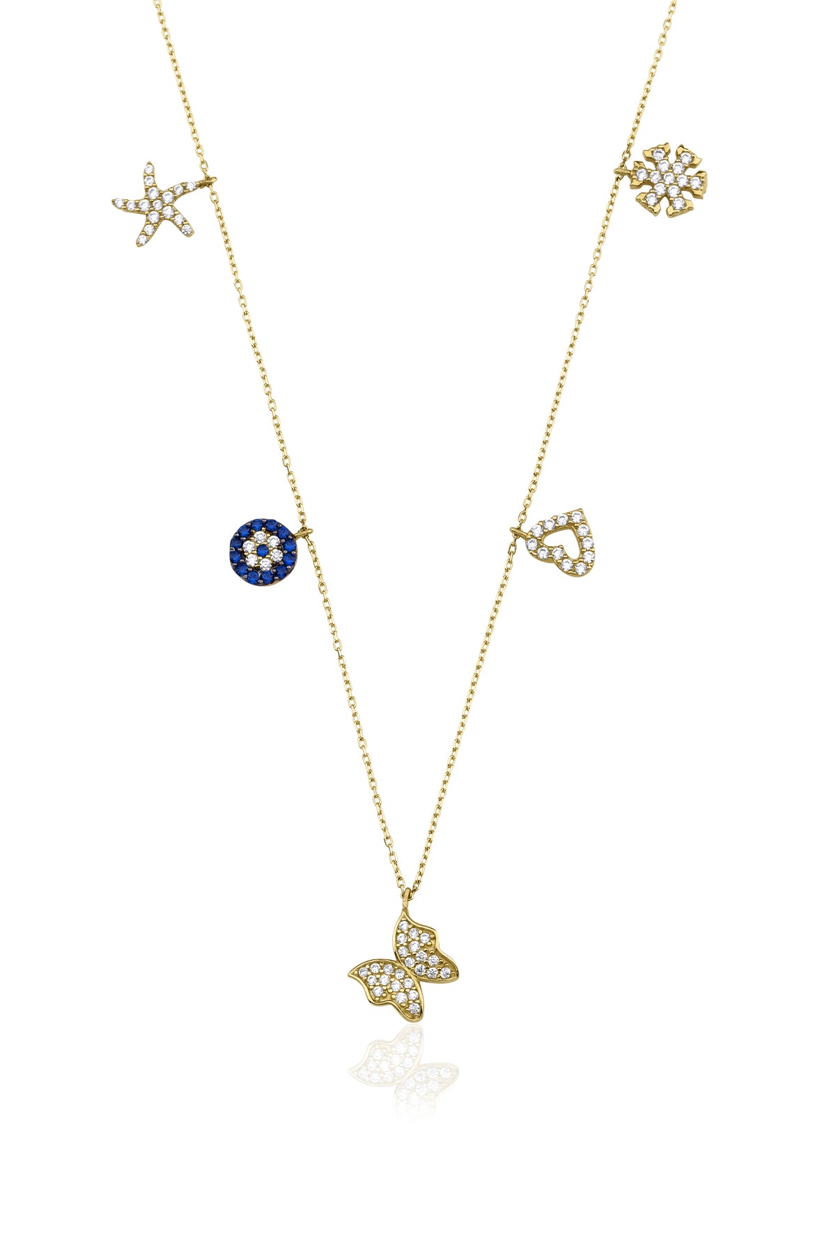 14K Gold Lucky Charms Necklace 2