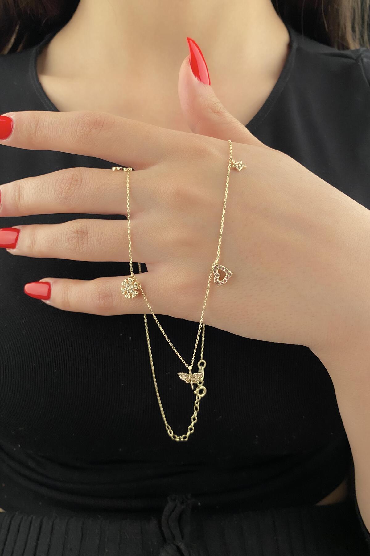 14K Solid Gold Lucky Necklace