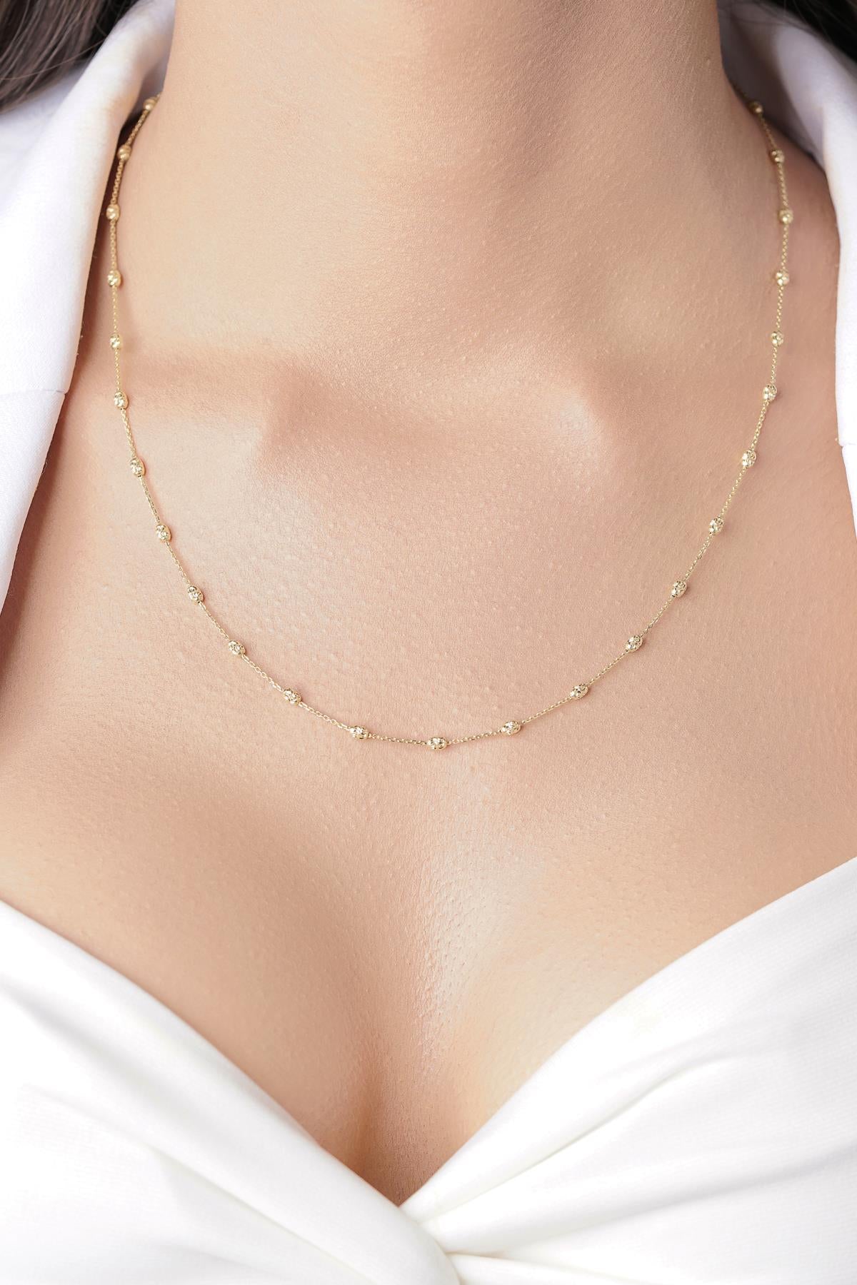 14K Gold Lumina Balls Chain