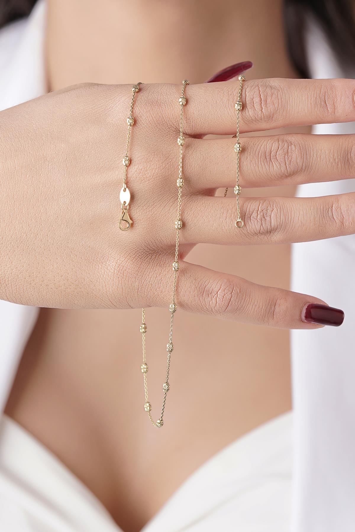 14K Gold Lumina Balls Chain