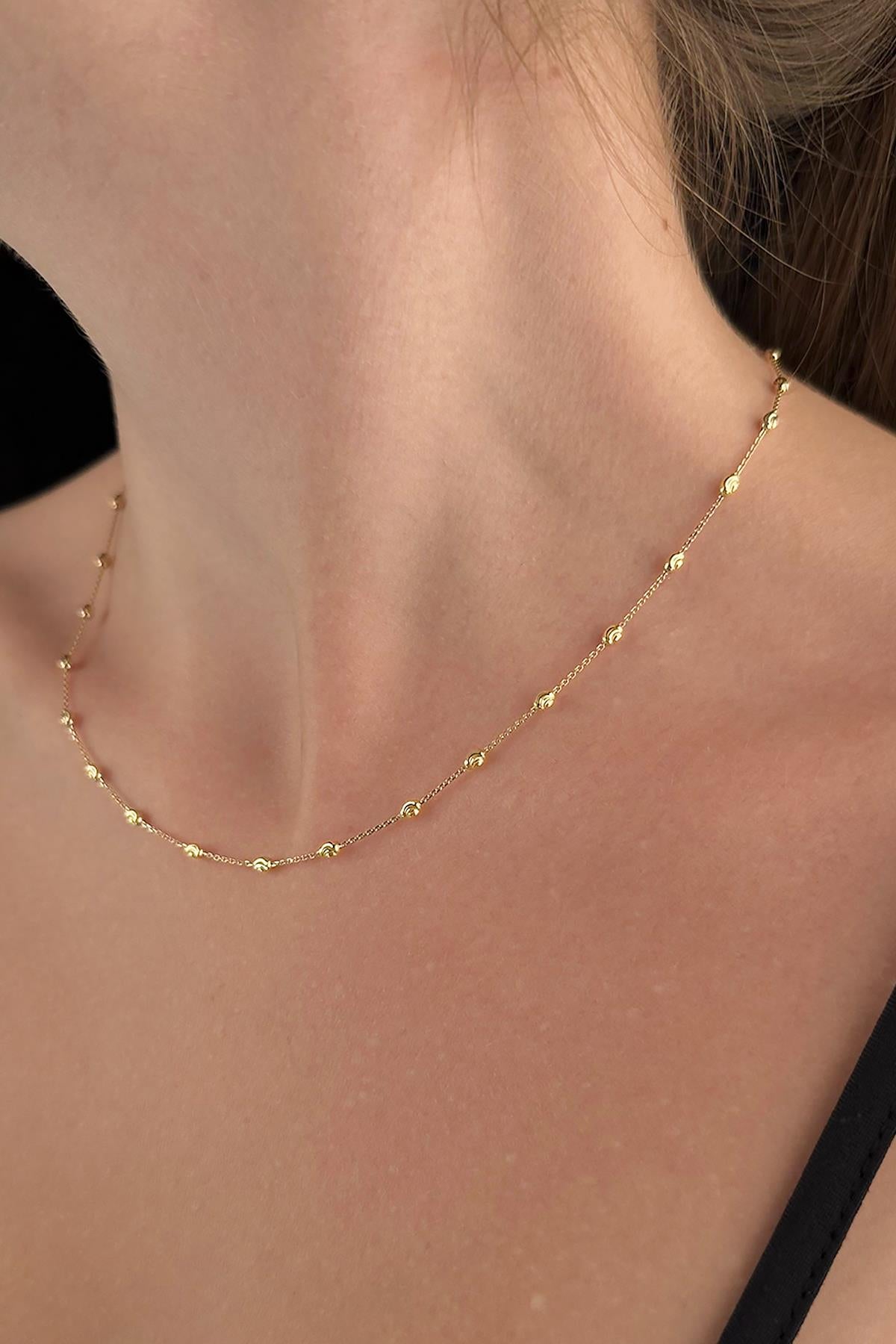 14K Gold Lumina Balls Chain