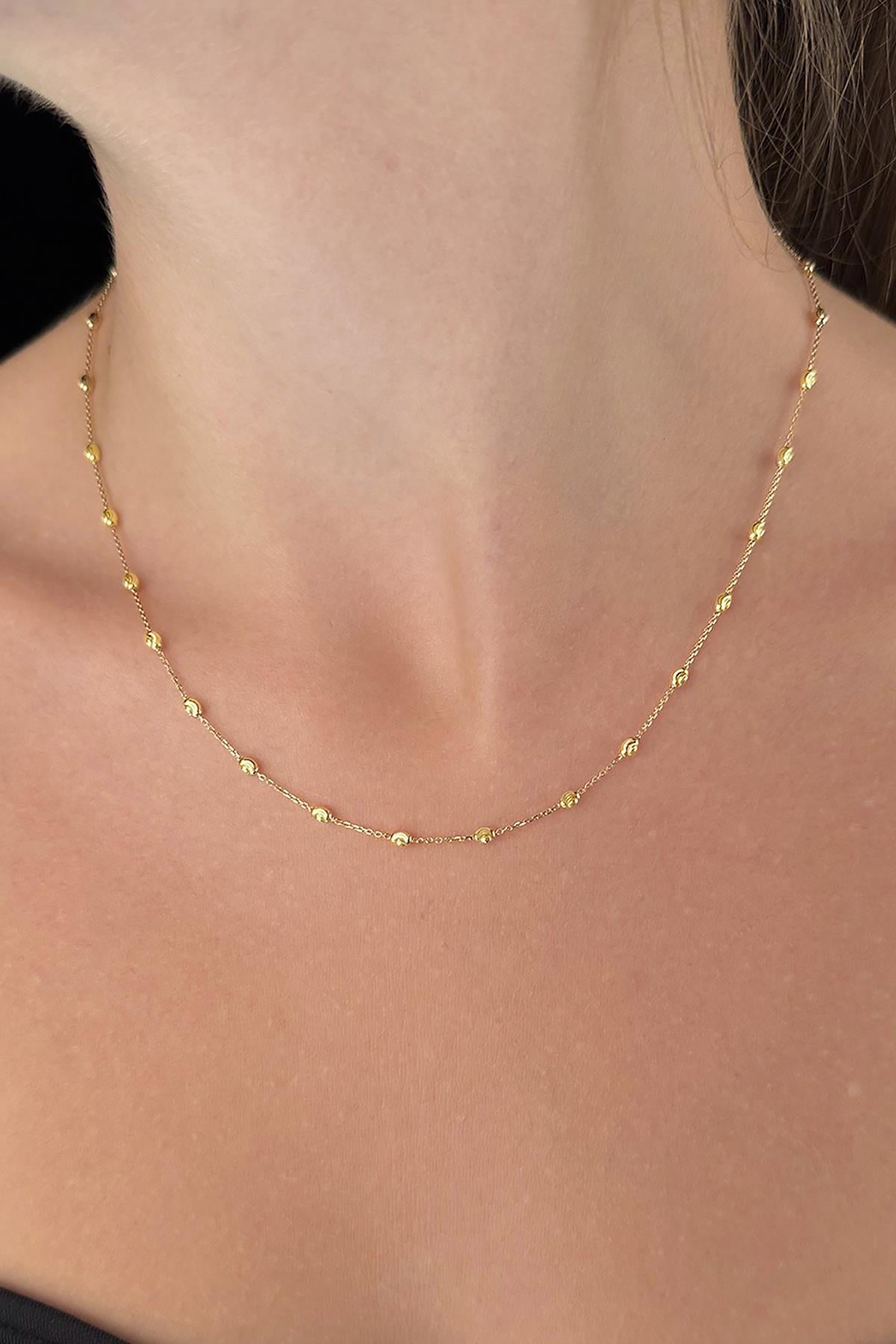 14K Gold Lumina Balls Chain