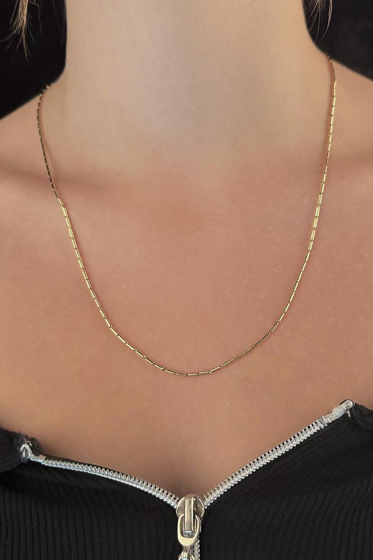 14K Gold Lumina Bars Chain