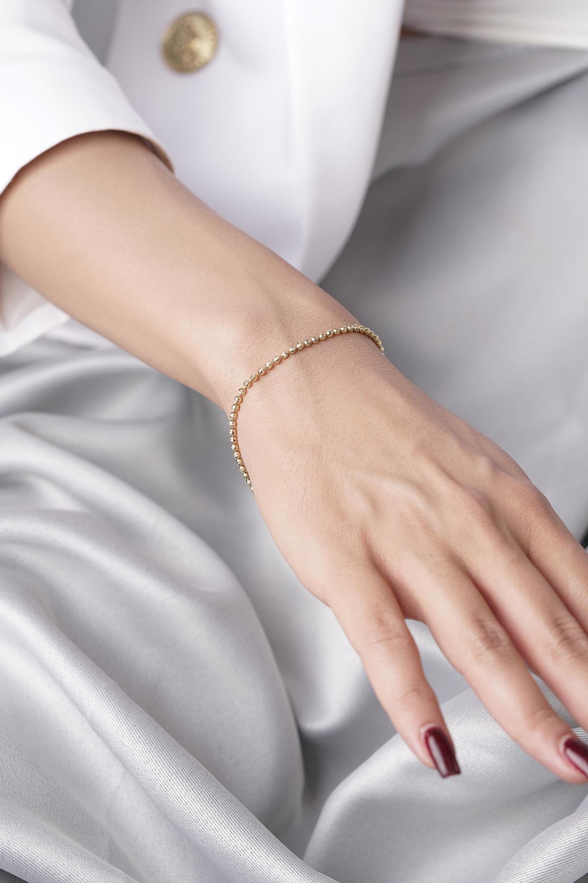 14K Gold Luna Bracelet