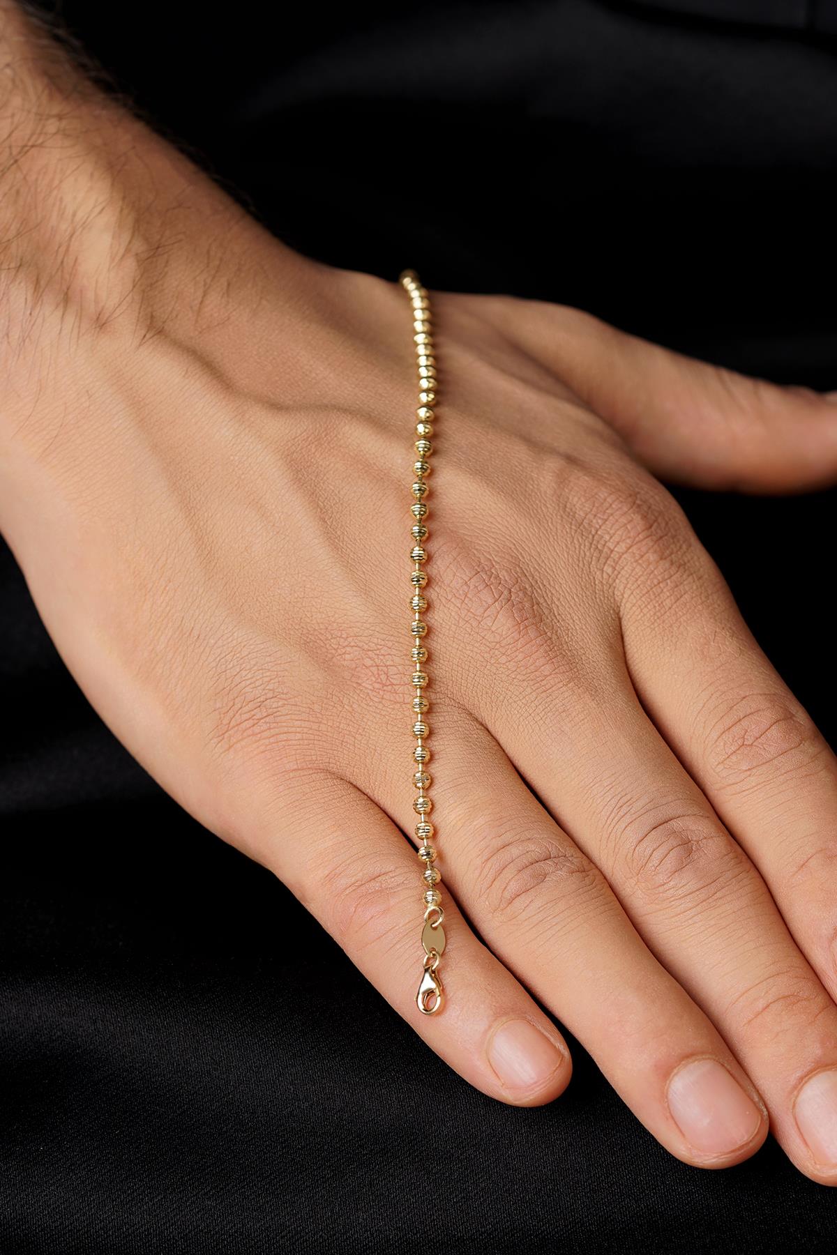 14K Solid Gold Luna Bracelet