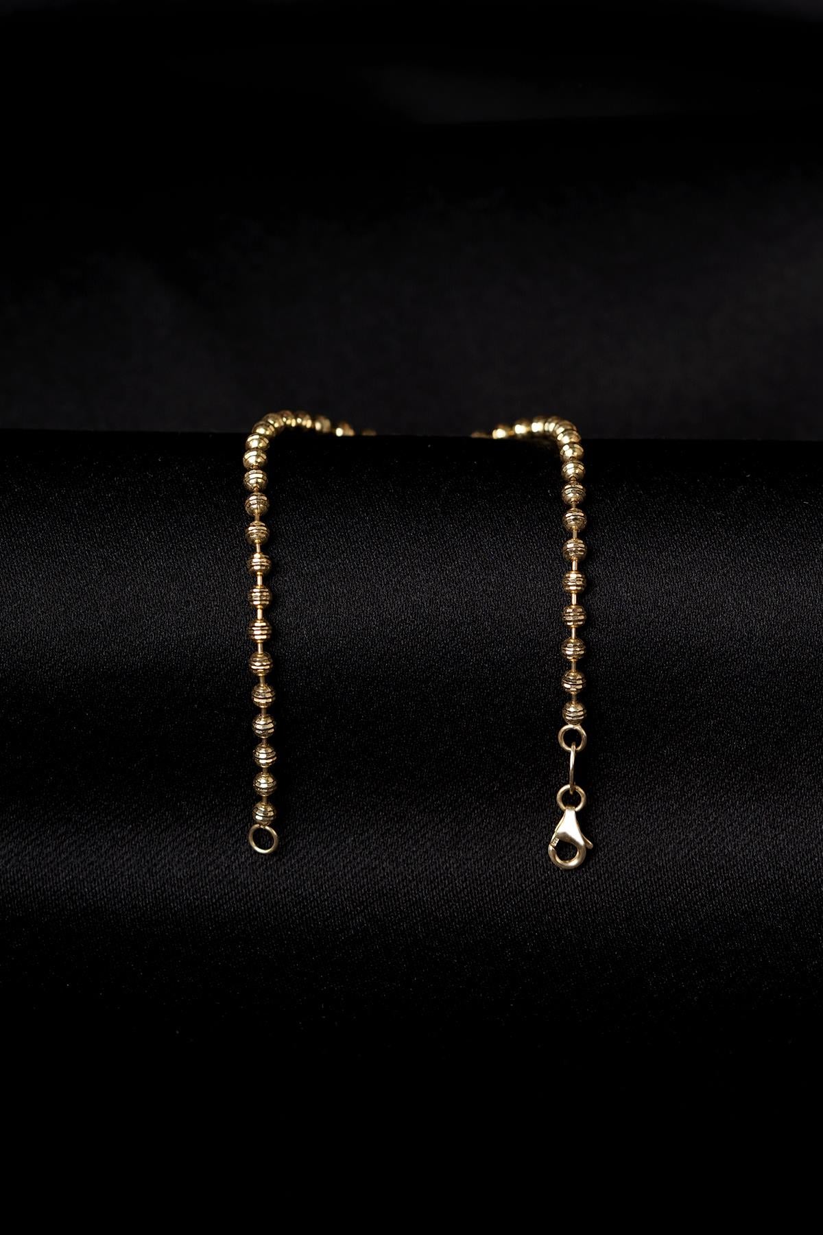 14K Solid Gold Luna Bracelet