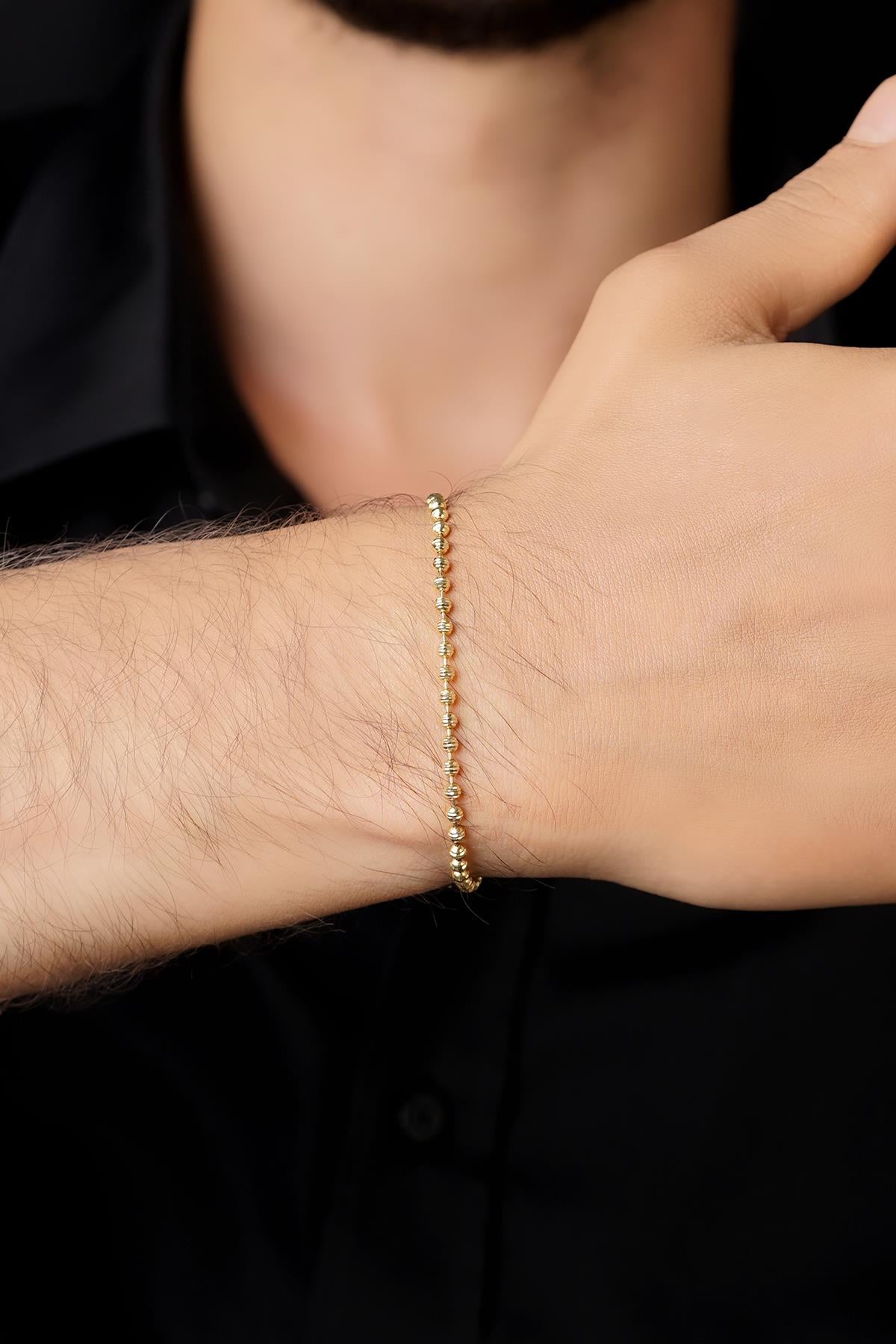 14K Gold Luna Bracelet