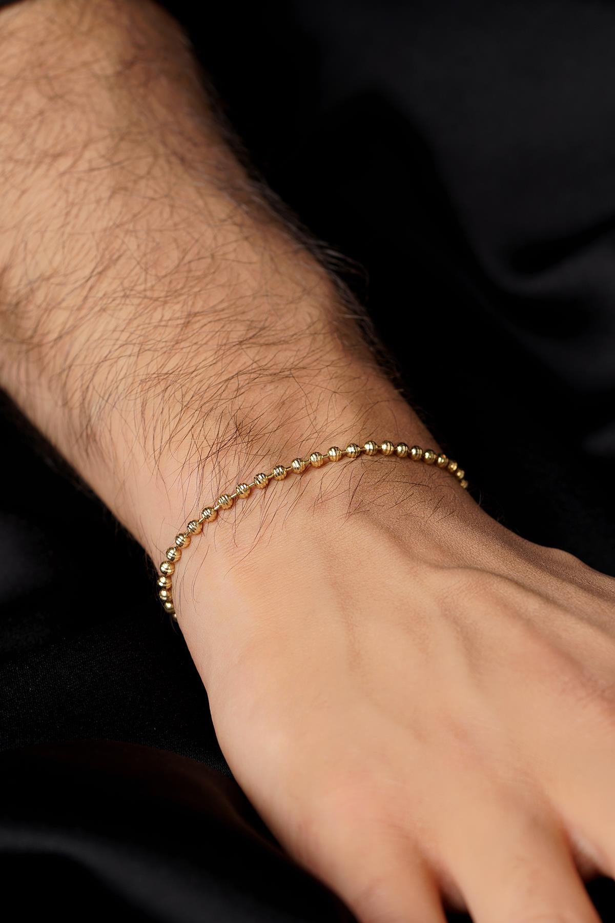 14K Gold Luna Bracelet