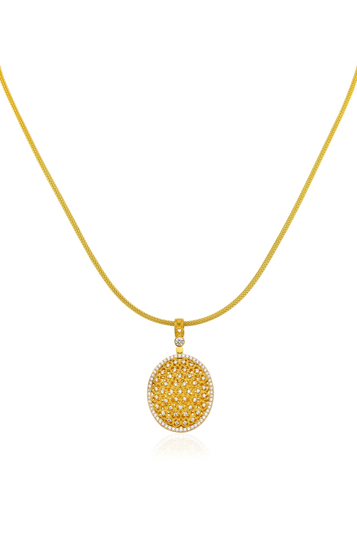 14K Gold Medallion Necklace 1