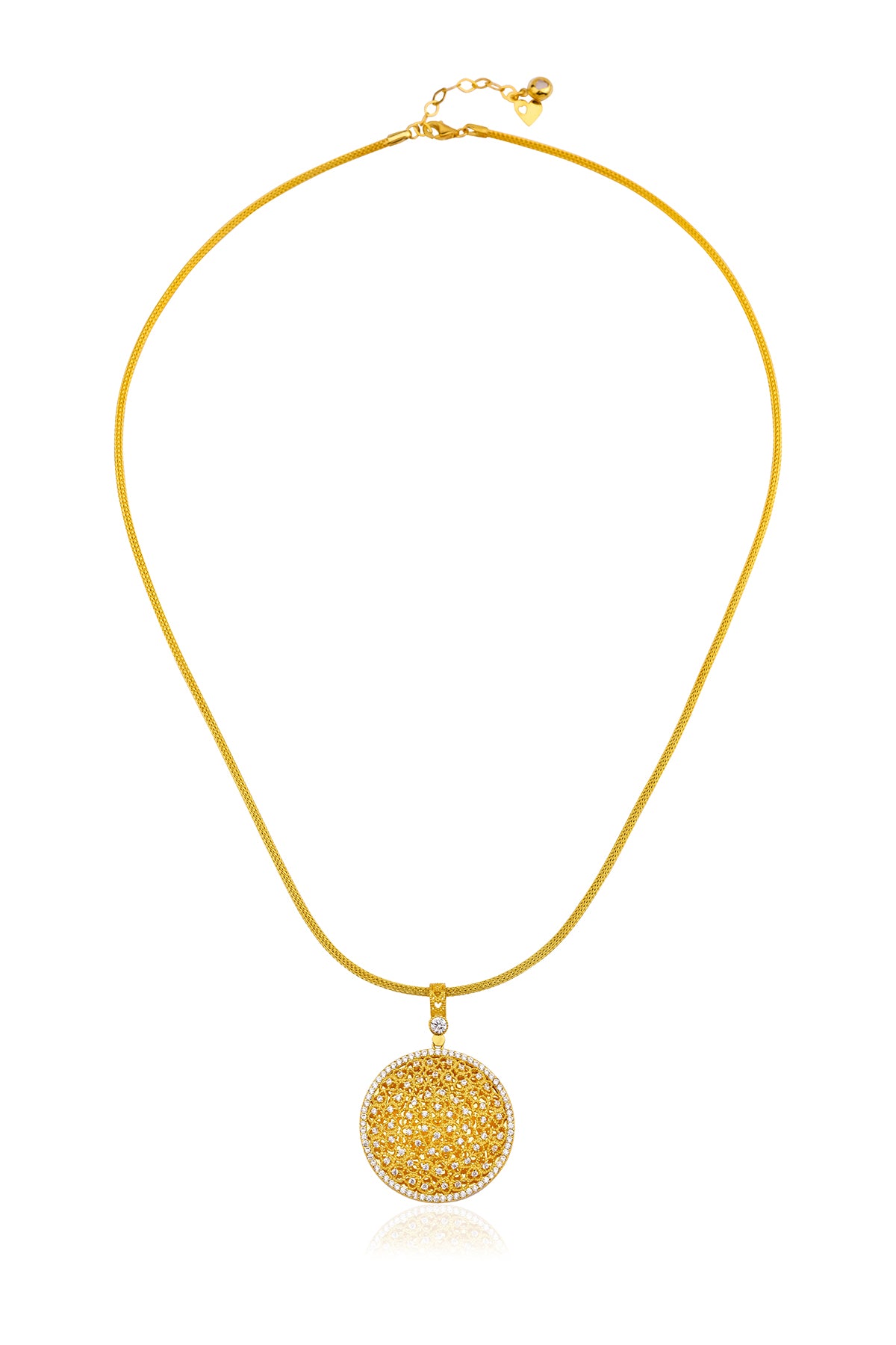 14K Gold Medallion Necklace 2