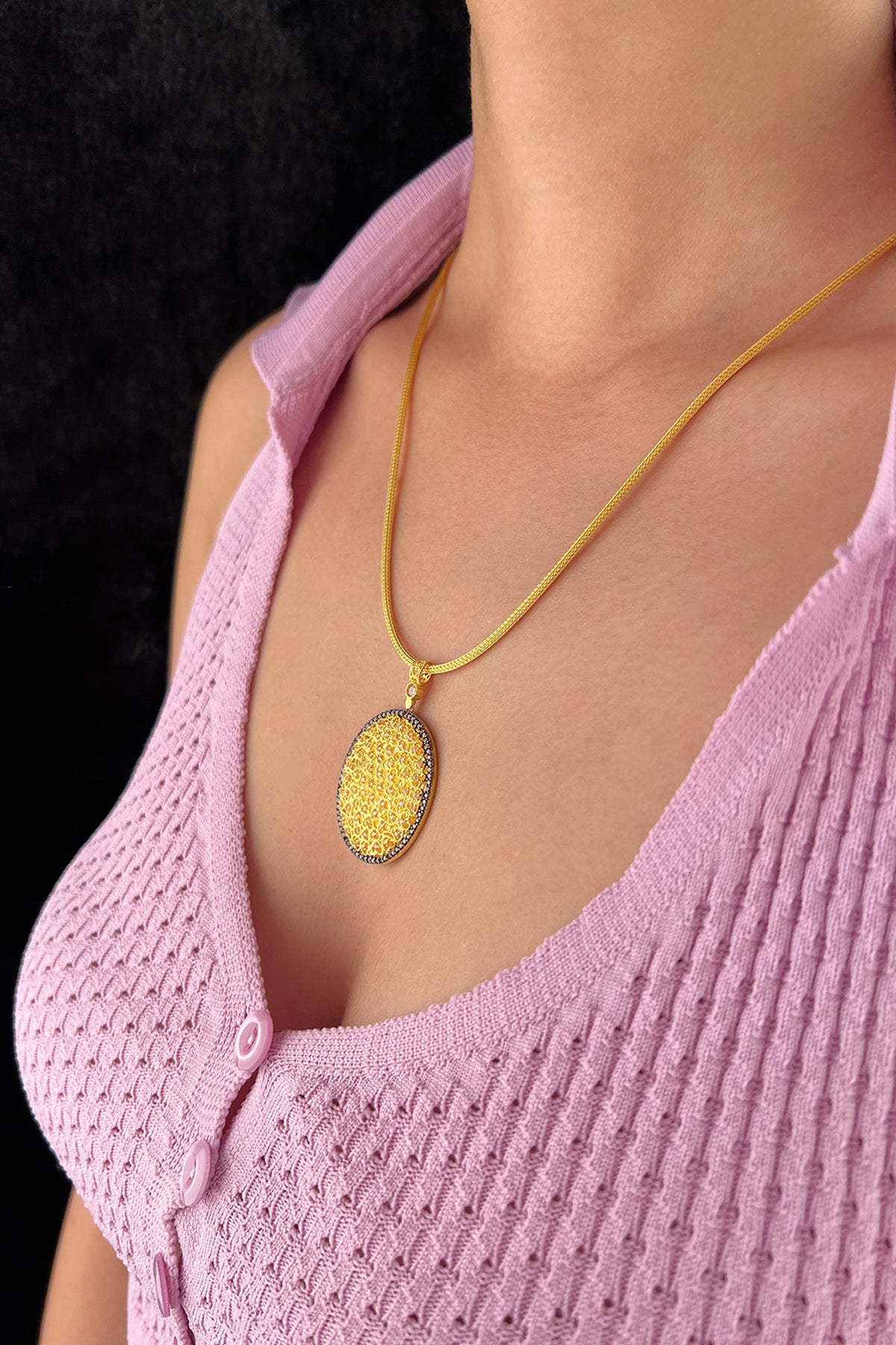 14K Gold Medallion Necklace 3