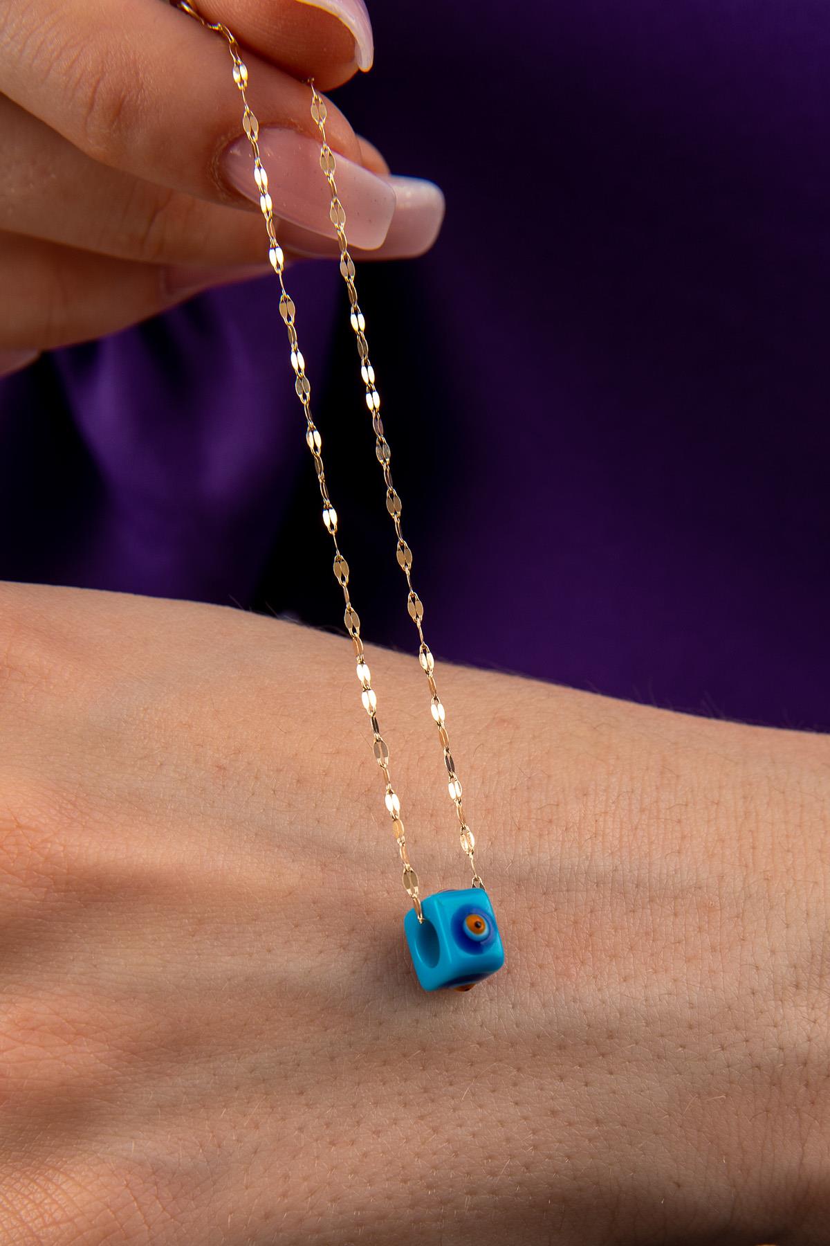 14K Gold Mirror Chain Bracelet