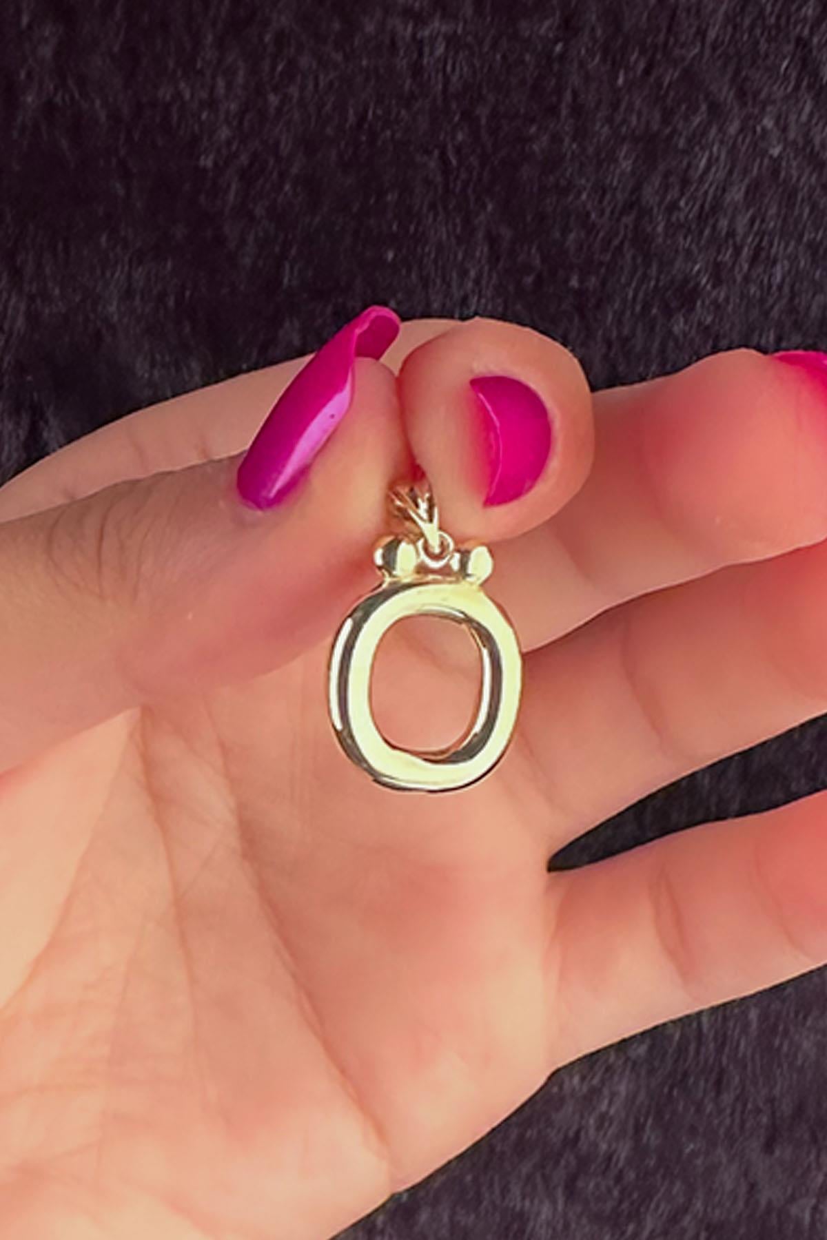14K Gold Ö Letter Charm