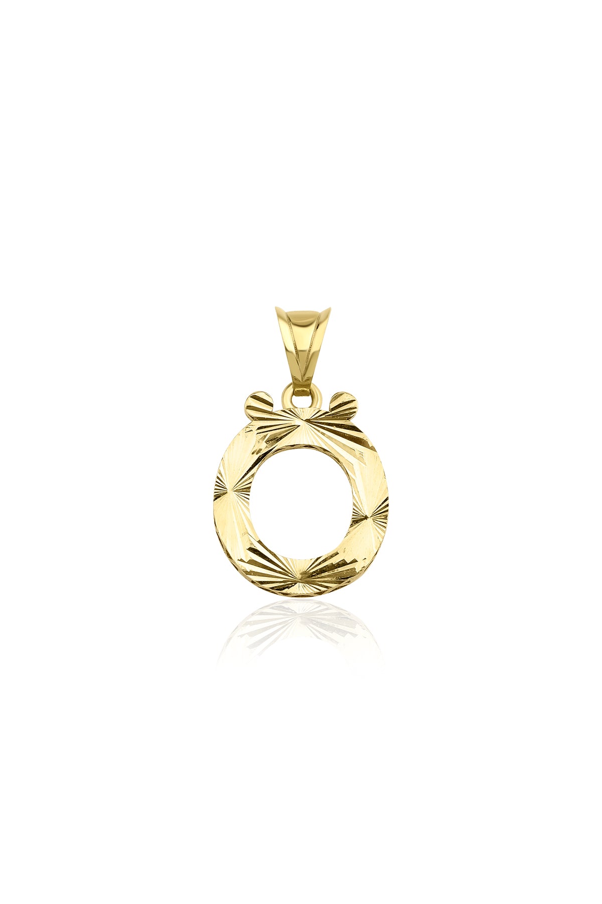 14K Gold Ö Letter Mini Shine Pendant