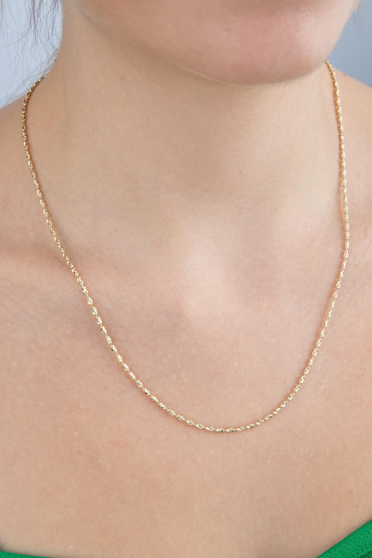 14K Gold Perla Chain