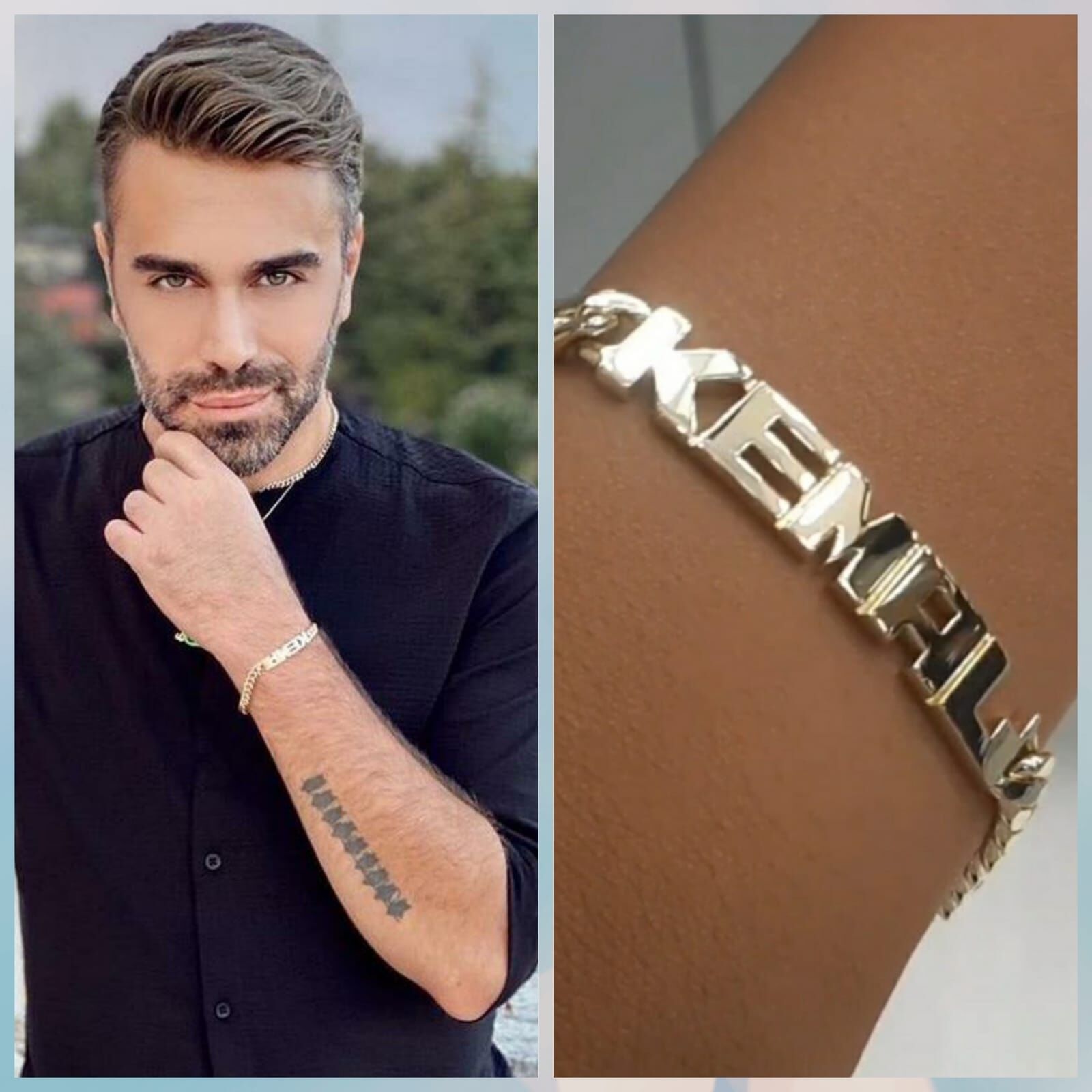 14K Gold Personalized Name Bracelet