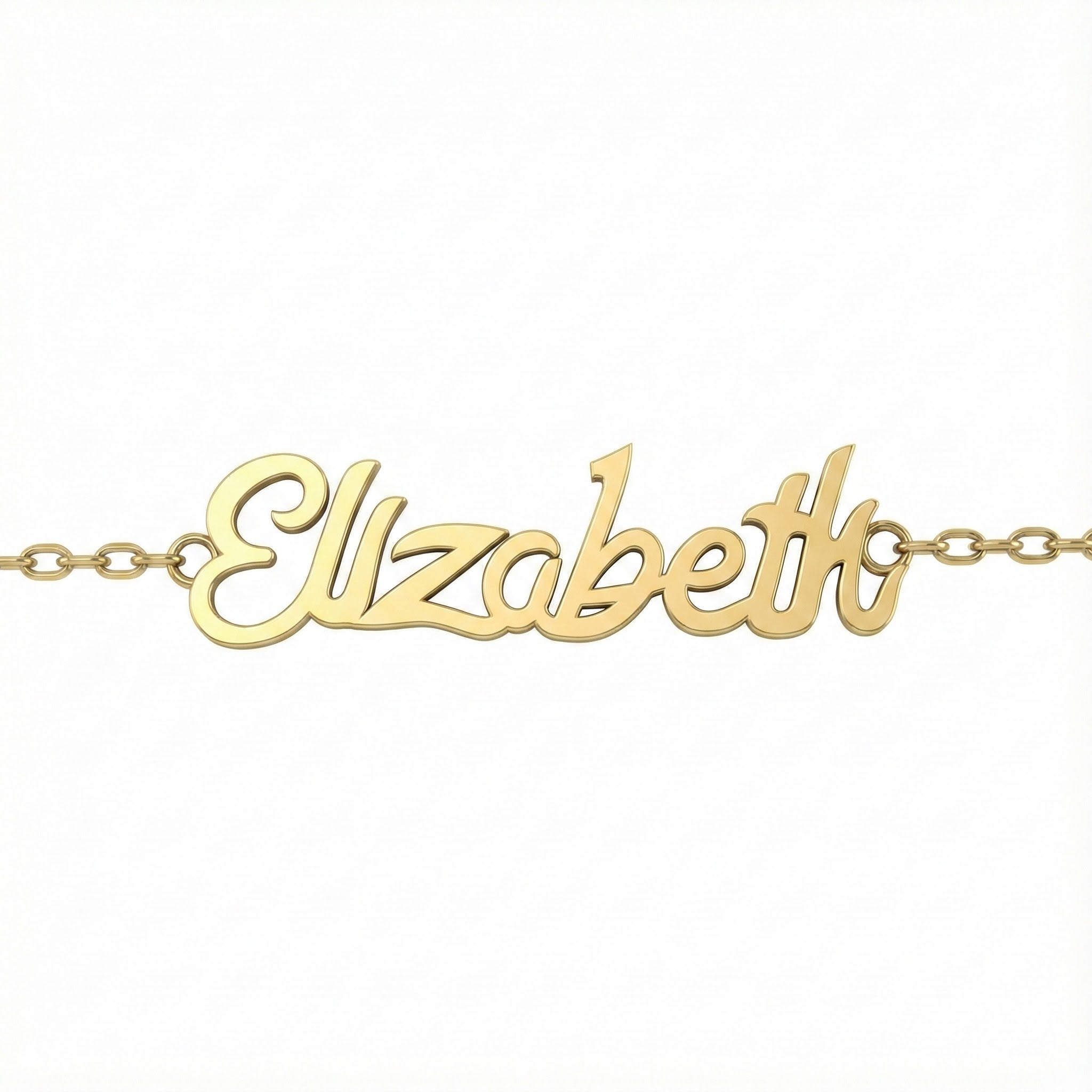14K Gold Personalized Name Bracelet – Elegant Custom Gift of Identity