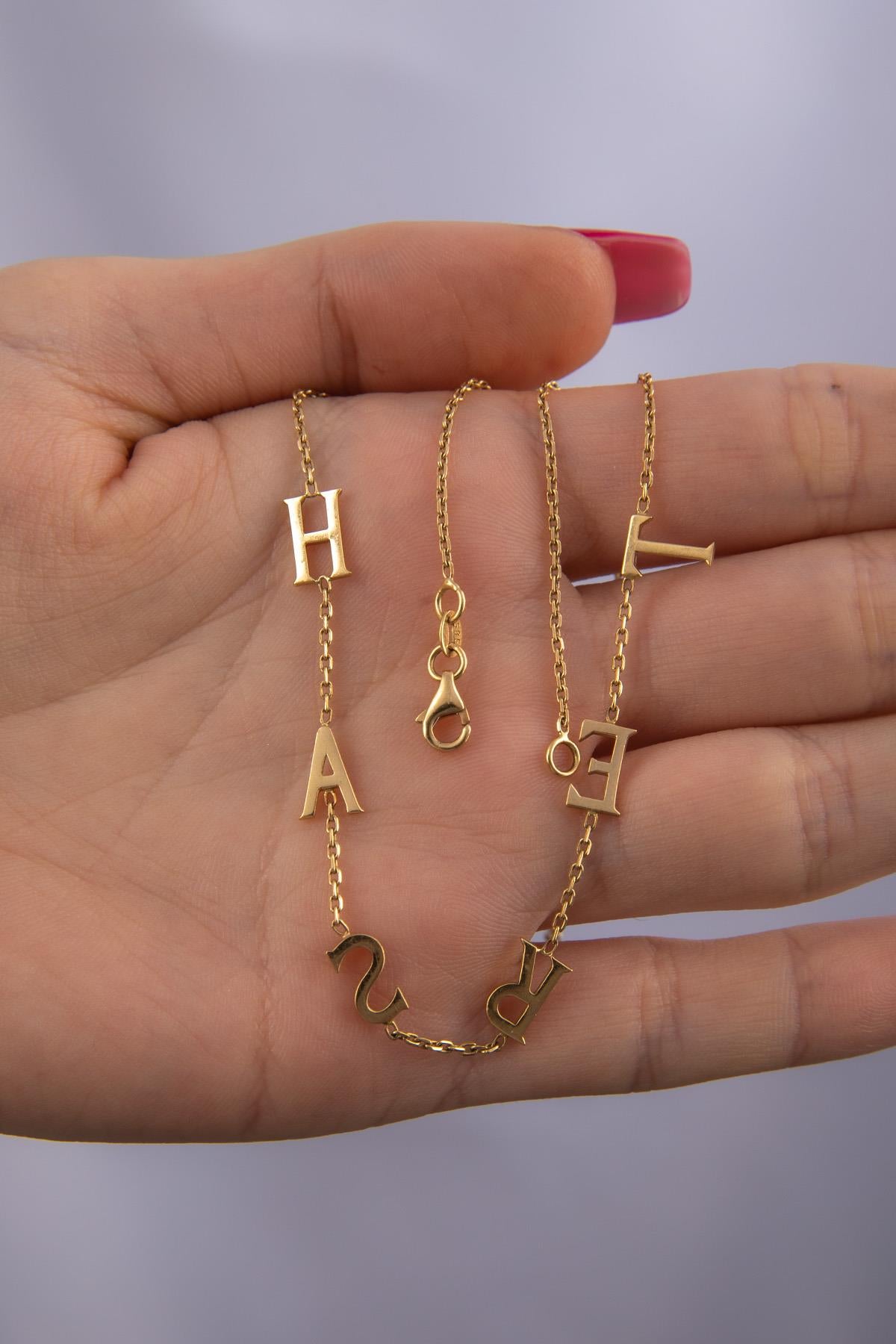 14K Gold Personalized Name Chain 2