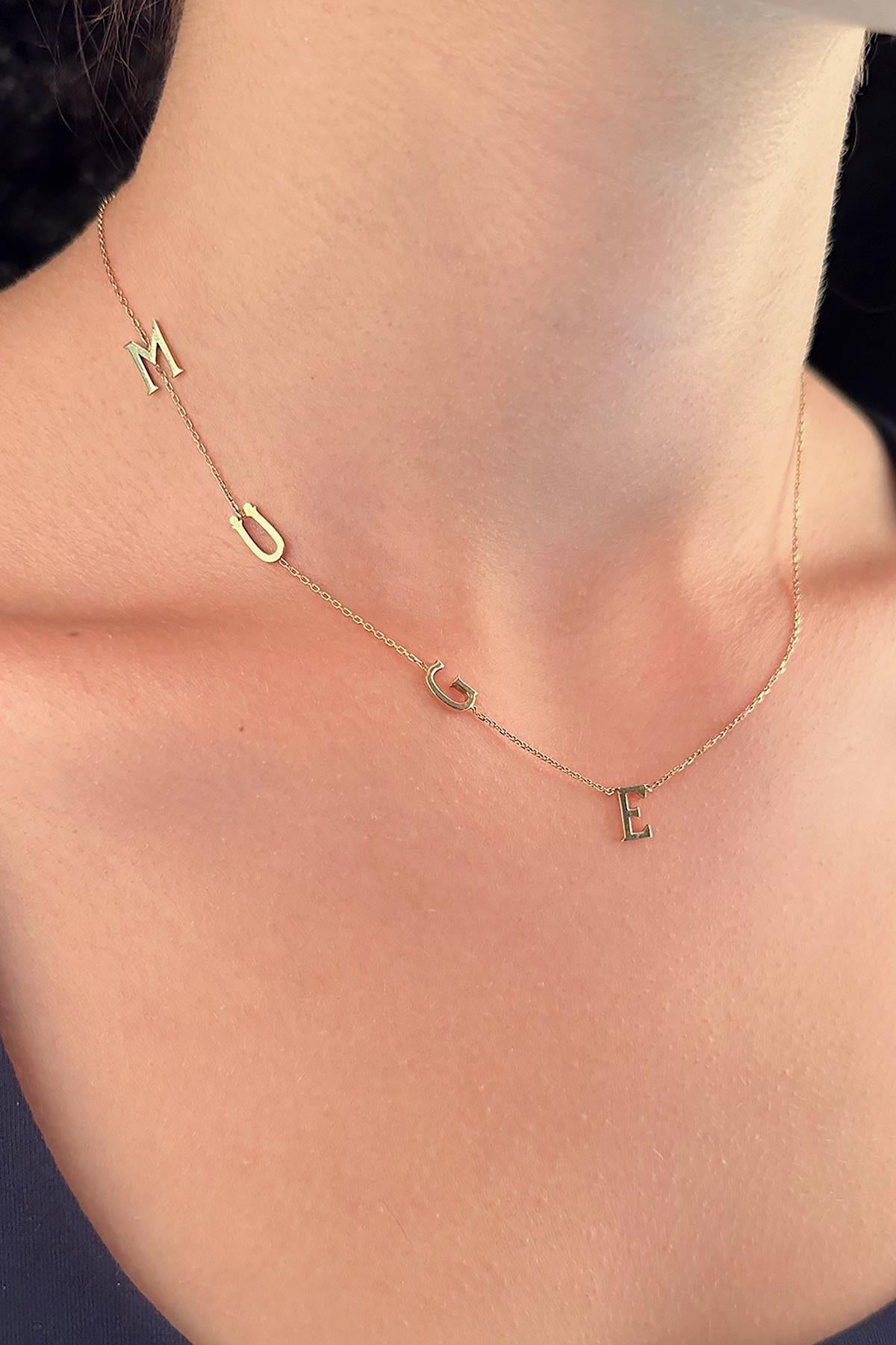 14K Gold Personalized Name Necklace