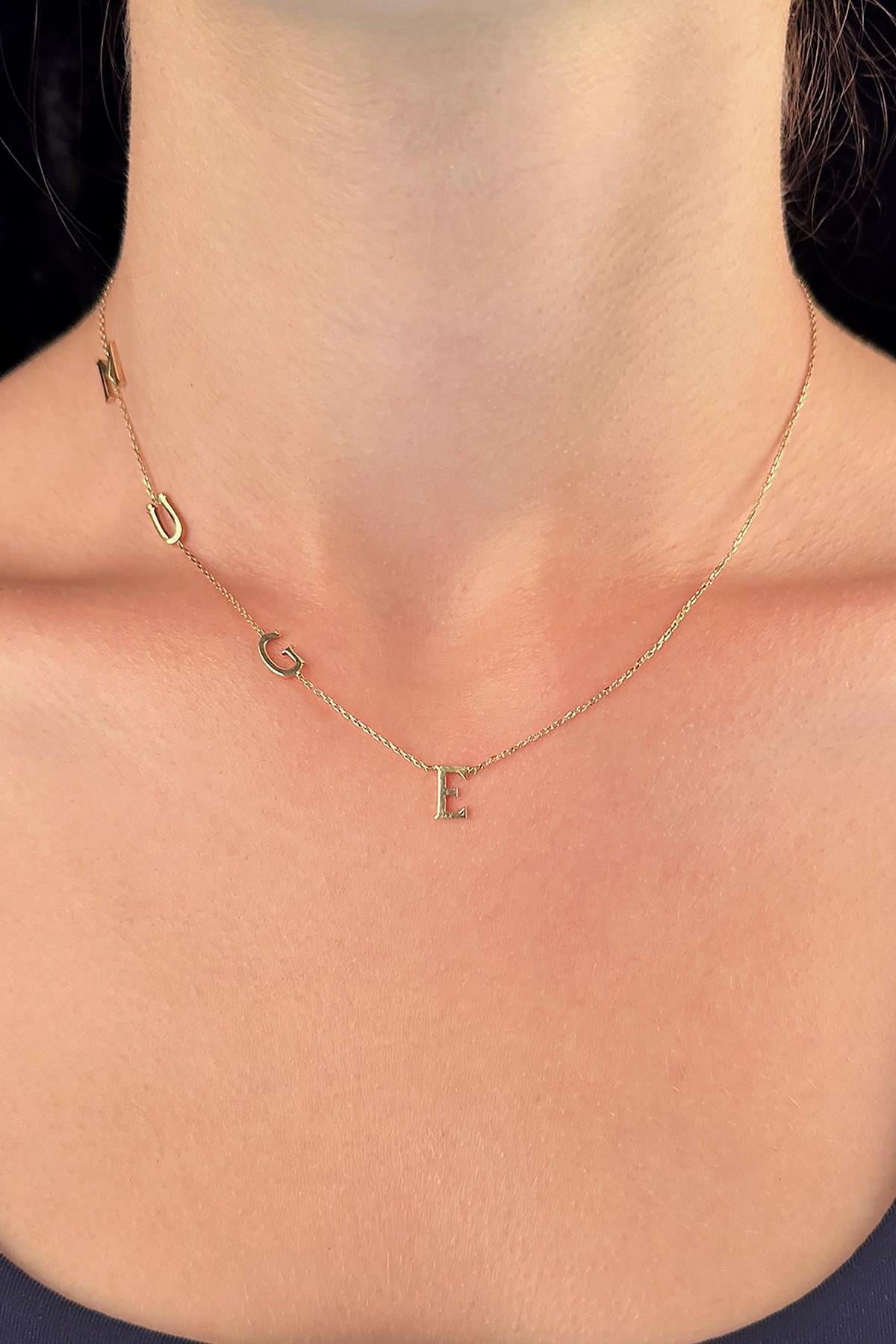 14K Gold Personalized Name Necklace