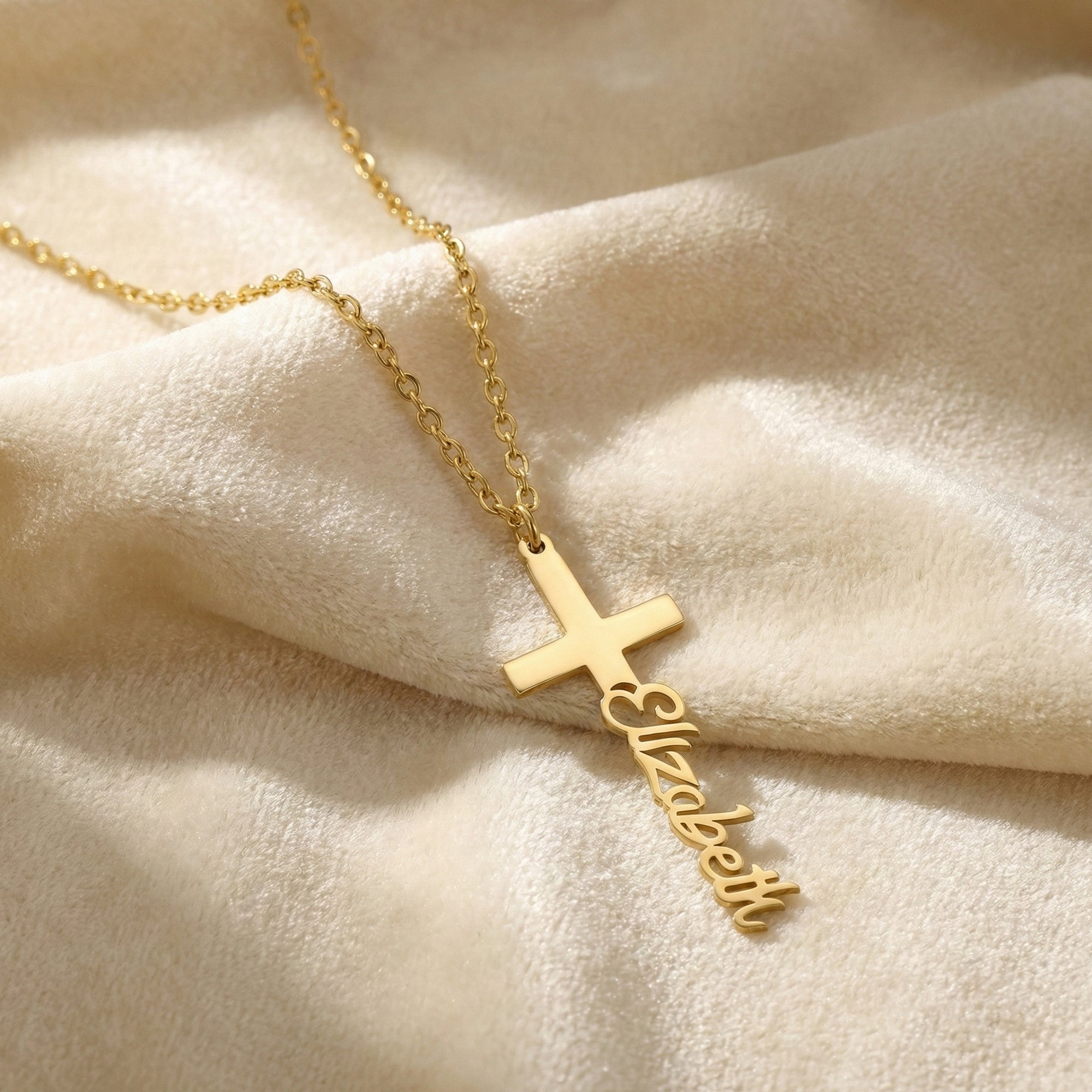 14K Gold Personalized Name Necklace – Your Identity, Etched in Gold