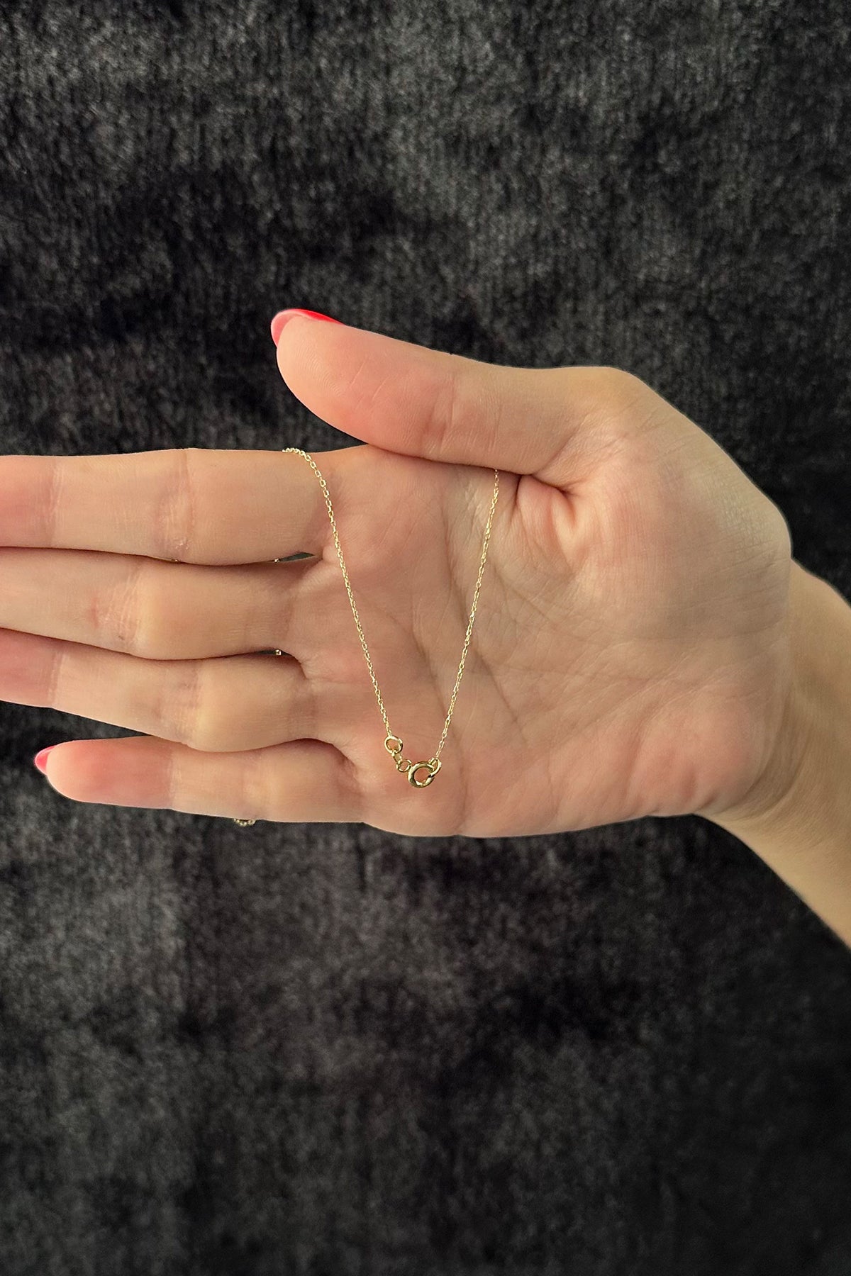 14K Gold Pink Enamel Butterfly Necklace