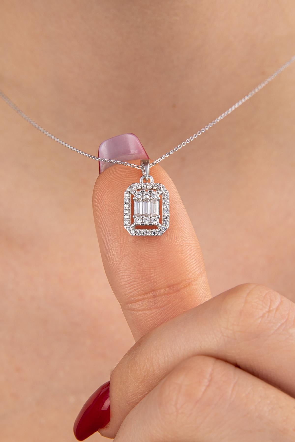 14K Gold Puff Four Leaf Clover Necklace