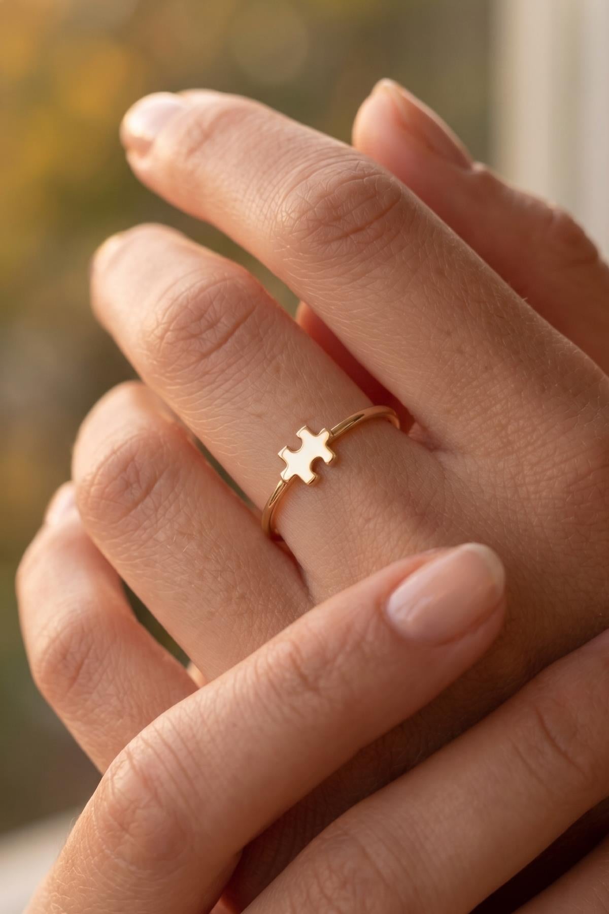 14K Gold Puzzle Ring
