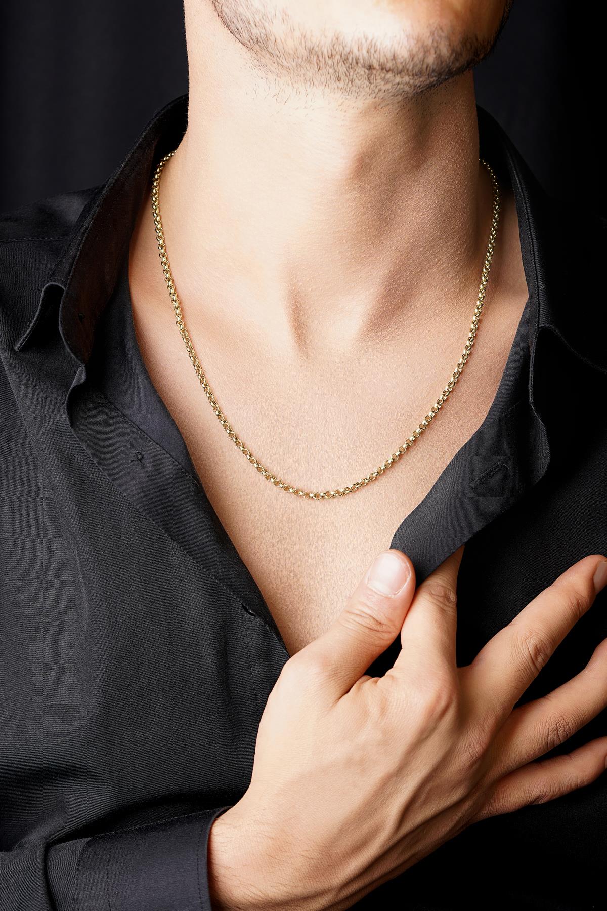 14K Solid Gold Rolo Chain 0.137 inch