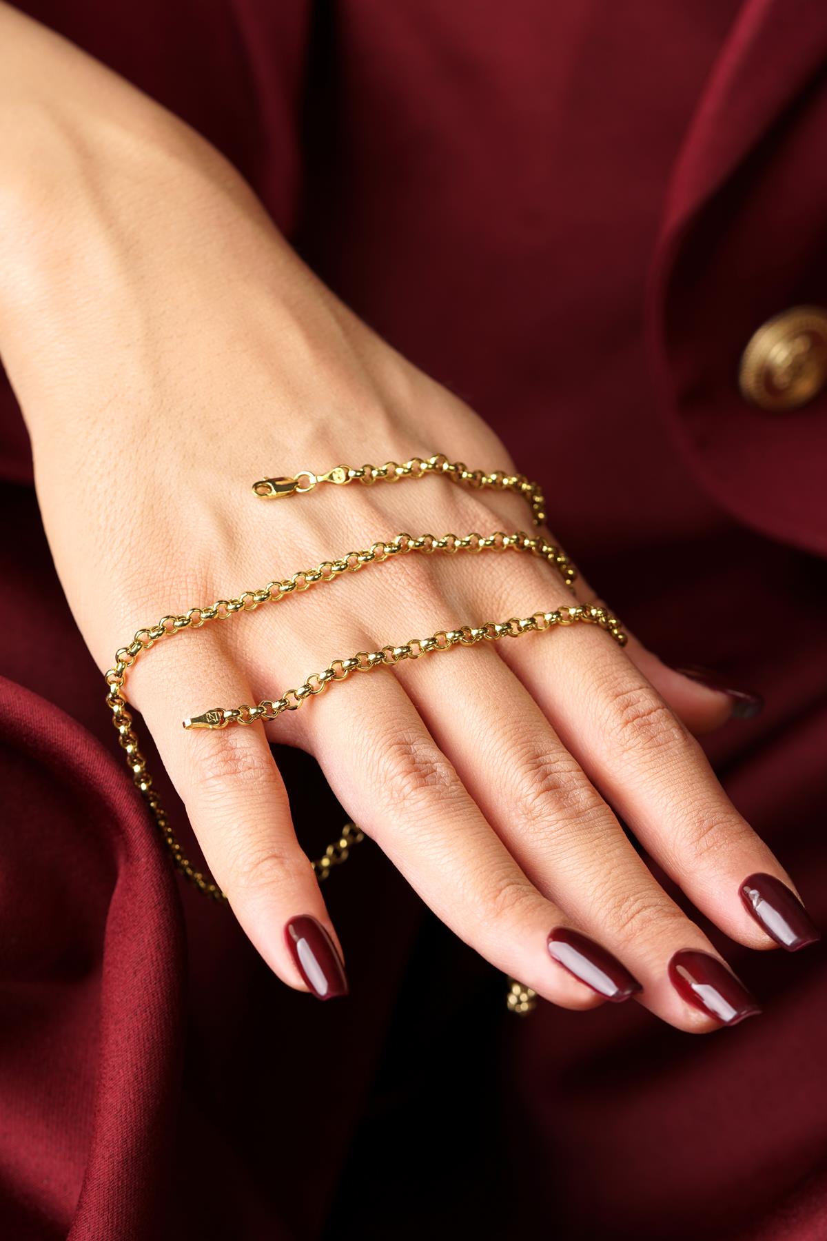 14K Gold Rolo Chain 0.137 inch