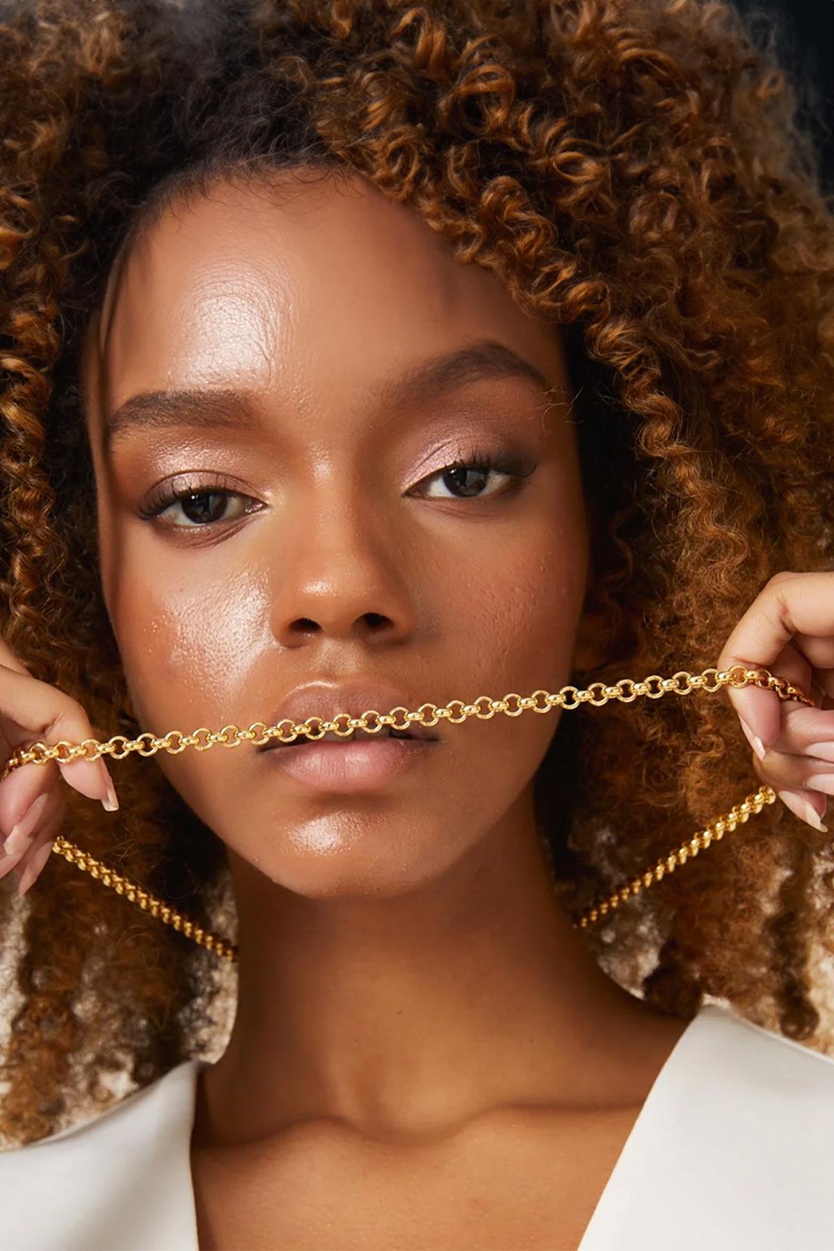 14K Gold Rolo Chain Necklace