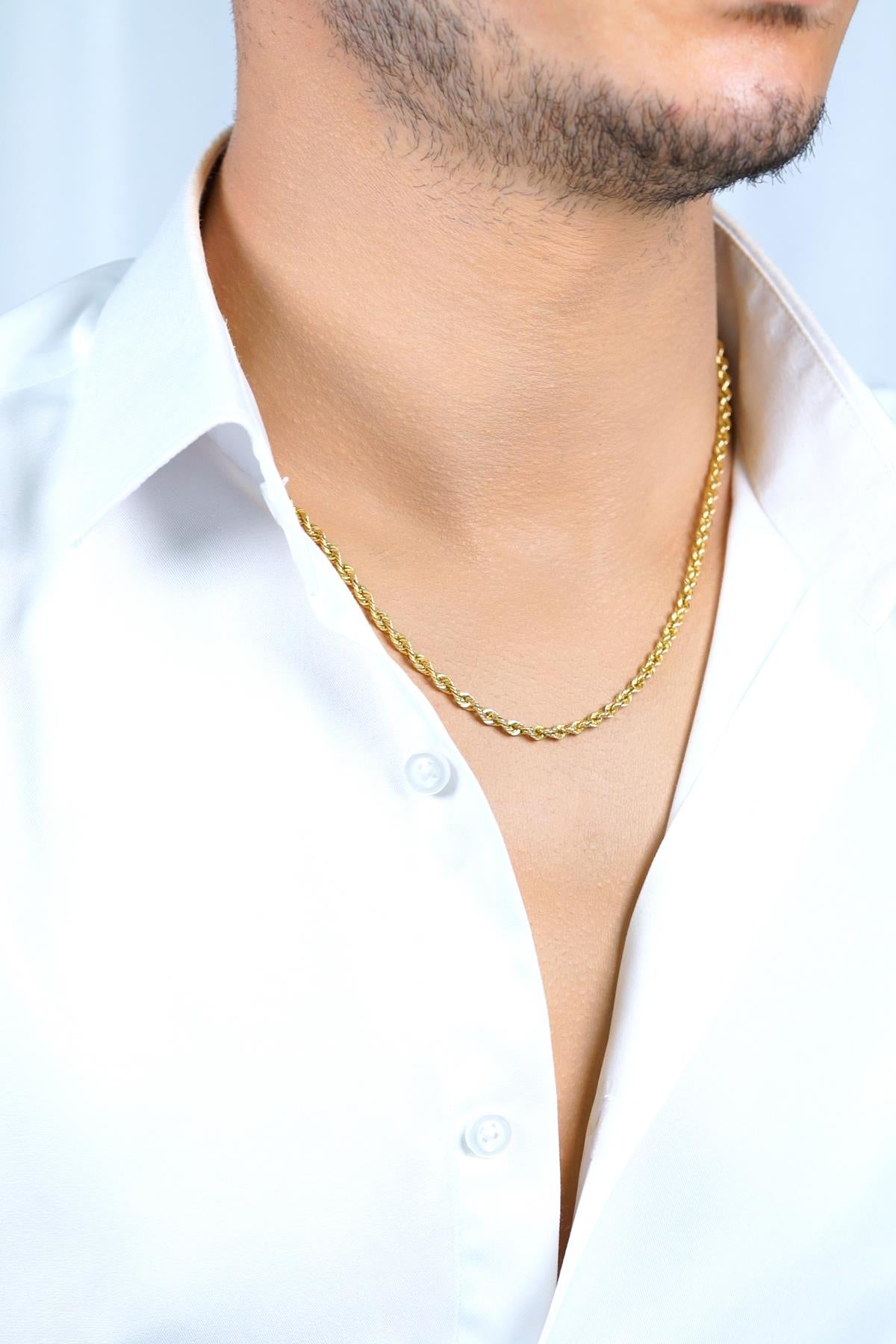 14K Gold Rope Chain 0.129 inch